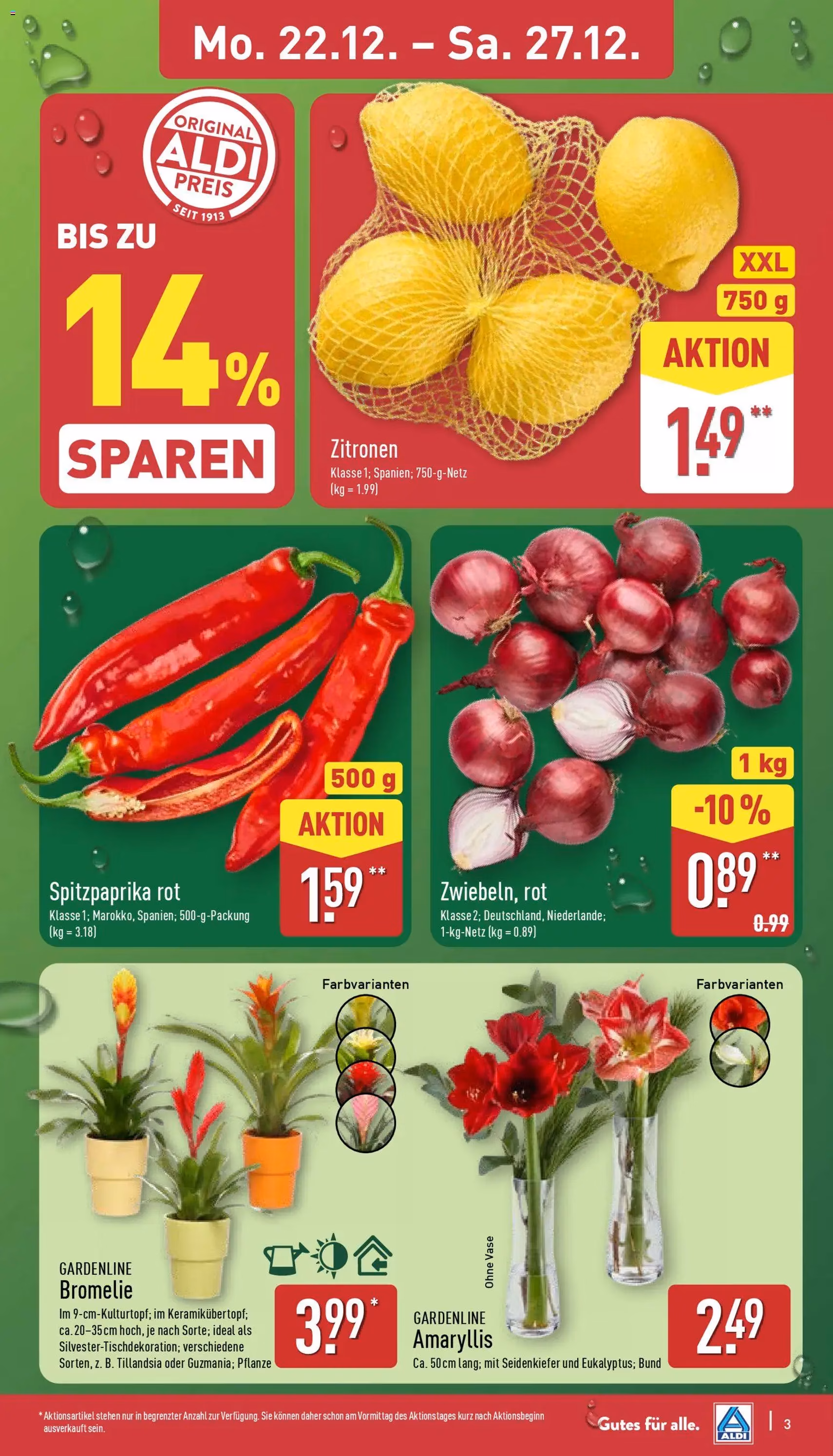 Aldi Prospekt - Gültiger Prospekt ab 22.12.2025, Seite 4 von insgesamt 37