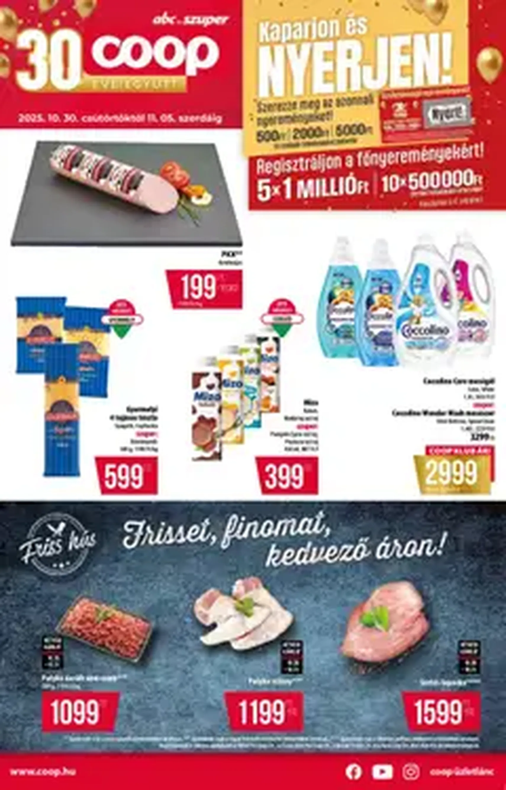 COOP Akciós újság - 2025.10.30. érvényes szórólap 1 oldal 1 oldalból