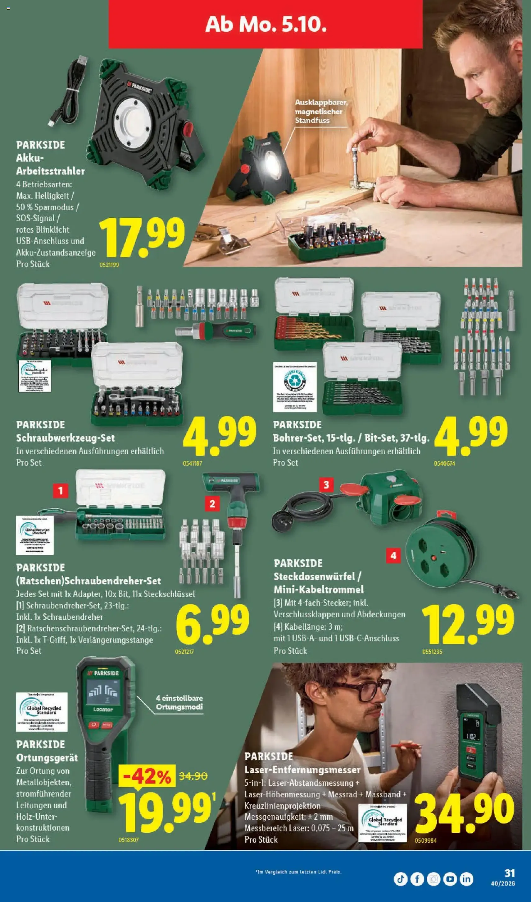 Lidl aktionen - Gültiger Prospekt ab 01.10.2026, Seite 31 von insgesamt 35