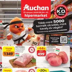 Auchan akciós újság - szórólap előnézete érvényes 2026.06.04. -tól