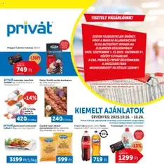 PRIVÁT Akciós újság - szórólap előnézete érvényes 2025.10.16. -tól