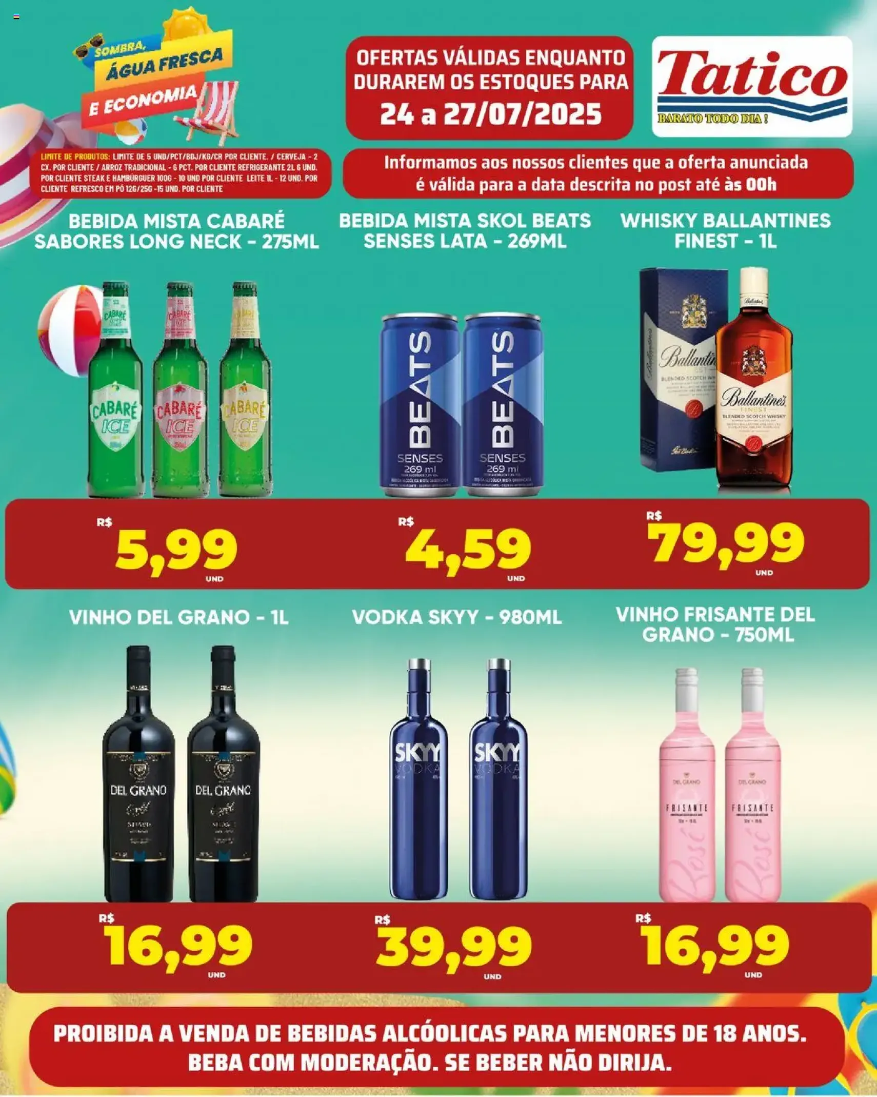 Tatico - Ofertas do Dia - folheto válido a partir de 28/07/2025 página 50 de 50 Tatico - Ofertas do Dia - folheto válido a partir de 28/07/2025 página 50 de 50