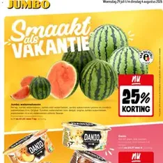 JUMBO folder / publicité - voorvertoning van de folder geldig vanaf 29/07/2026