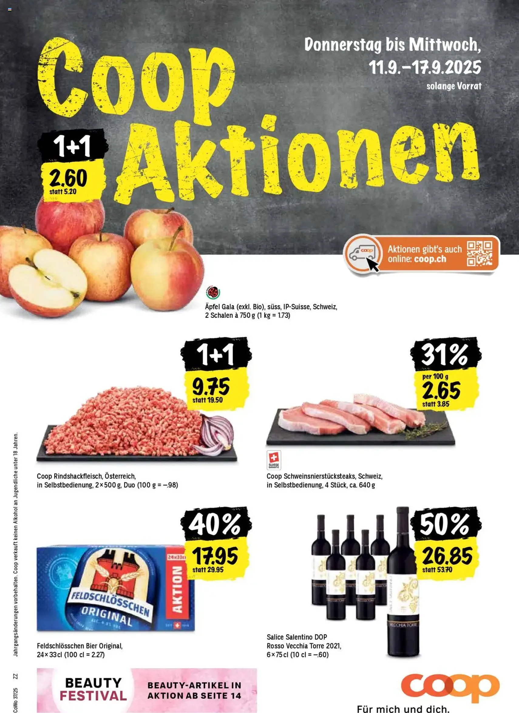 Coop Aktionen - Gültiger Prospekt ab 11.09.2025, Seite 1 von insgesamt 24 Coop Aktionen - Gültiger Prospekt ab 11.09.2025, Seite 1 von insgesamt 24