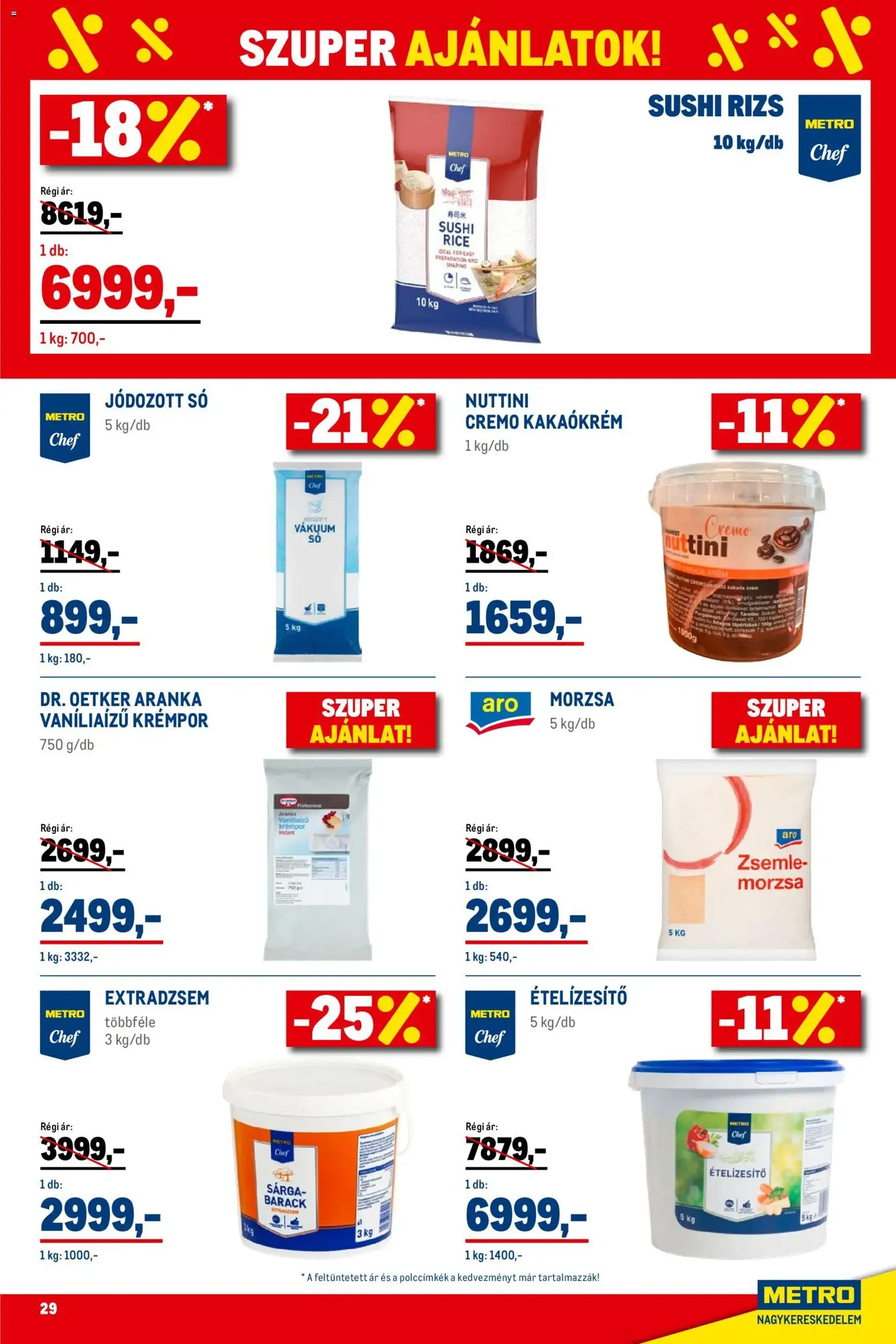 Metro - Élelmiszer és Szezonális katalógus 2026/02 - 2026.02.01. érvényes szórólap 29 oldal 41 oldalból
