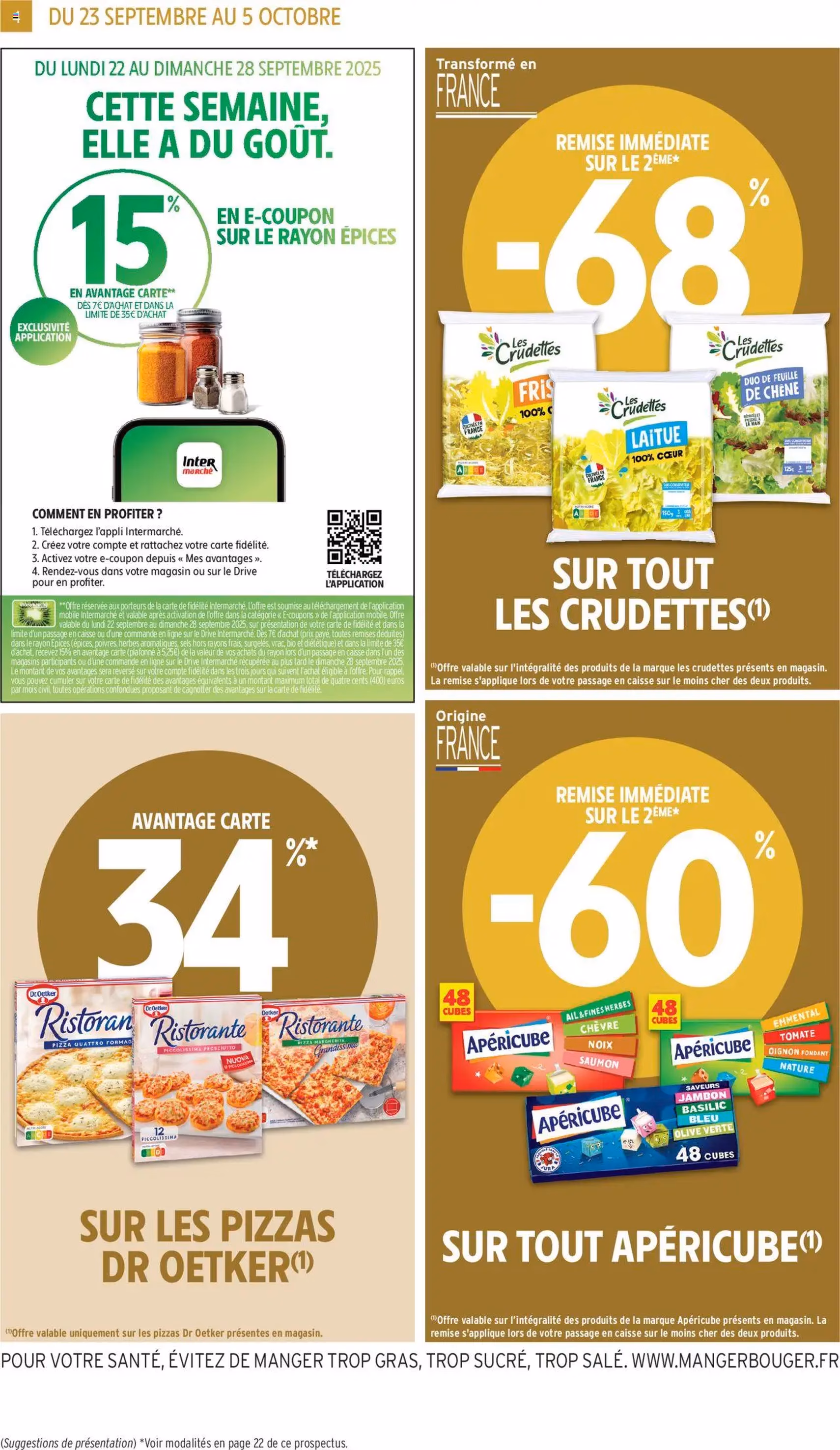 Intermarché catalogue semaine 39 - brochure valable à partir du 23/09/2025, page 4 sur 52