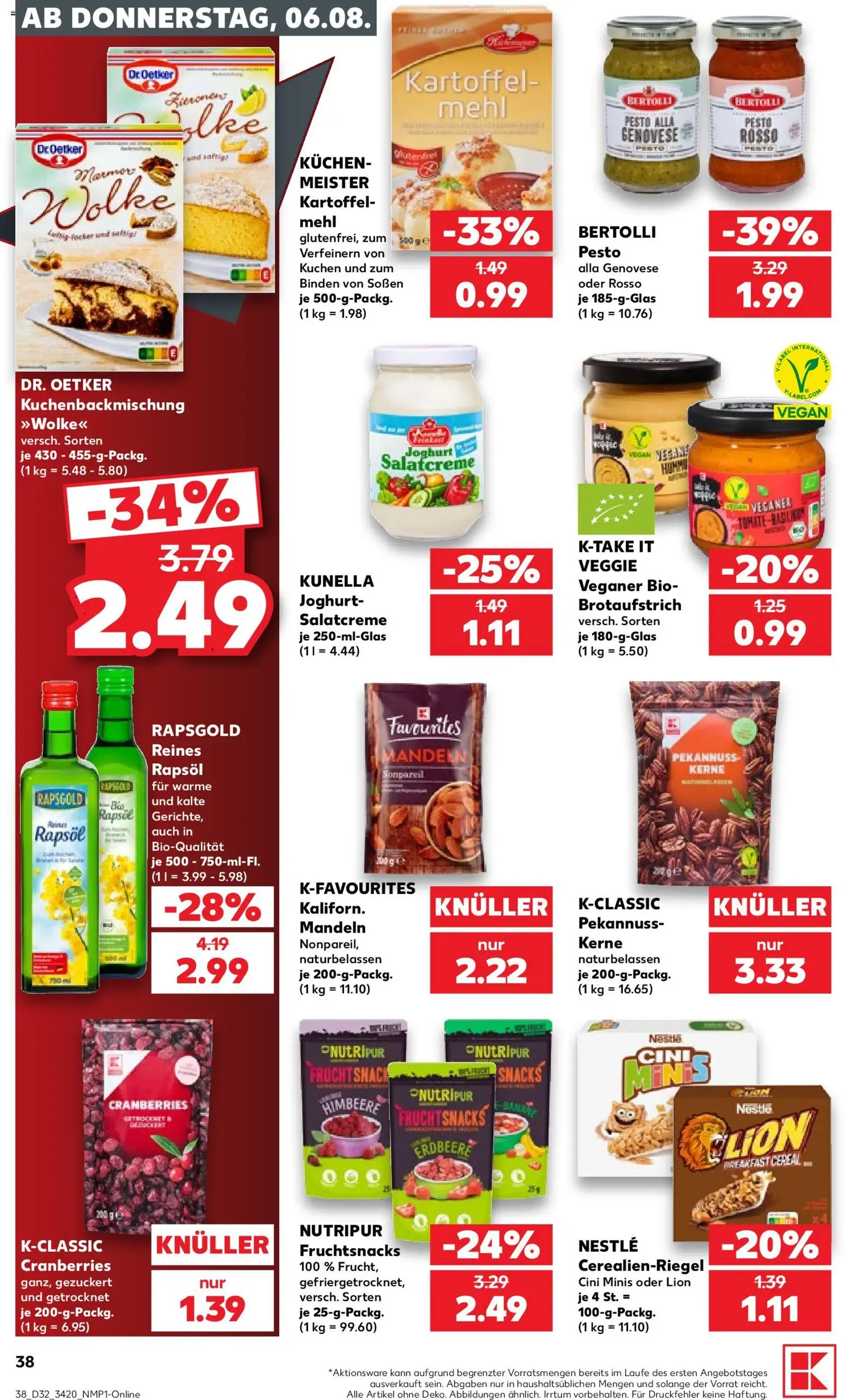 Kaufland Prospekt - Gültiger Prospekt ab 06.08.2026, Seite 38 von insgesamt 58
