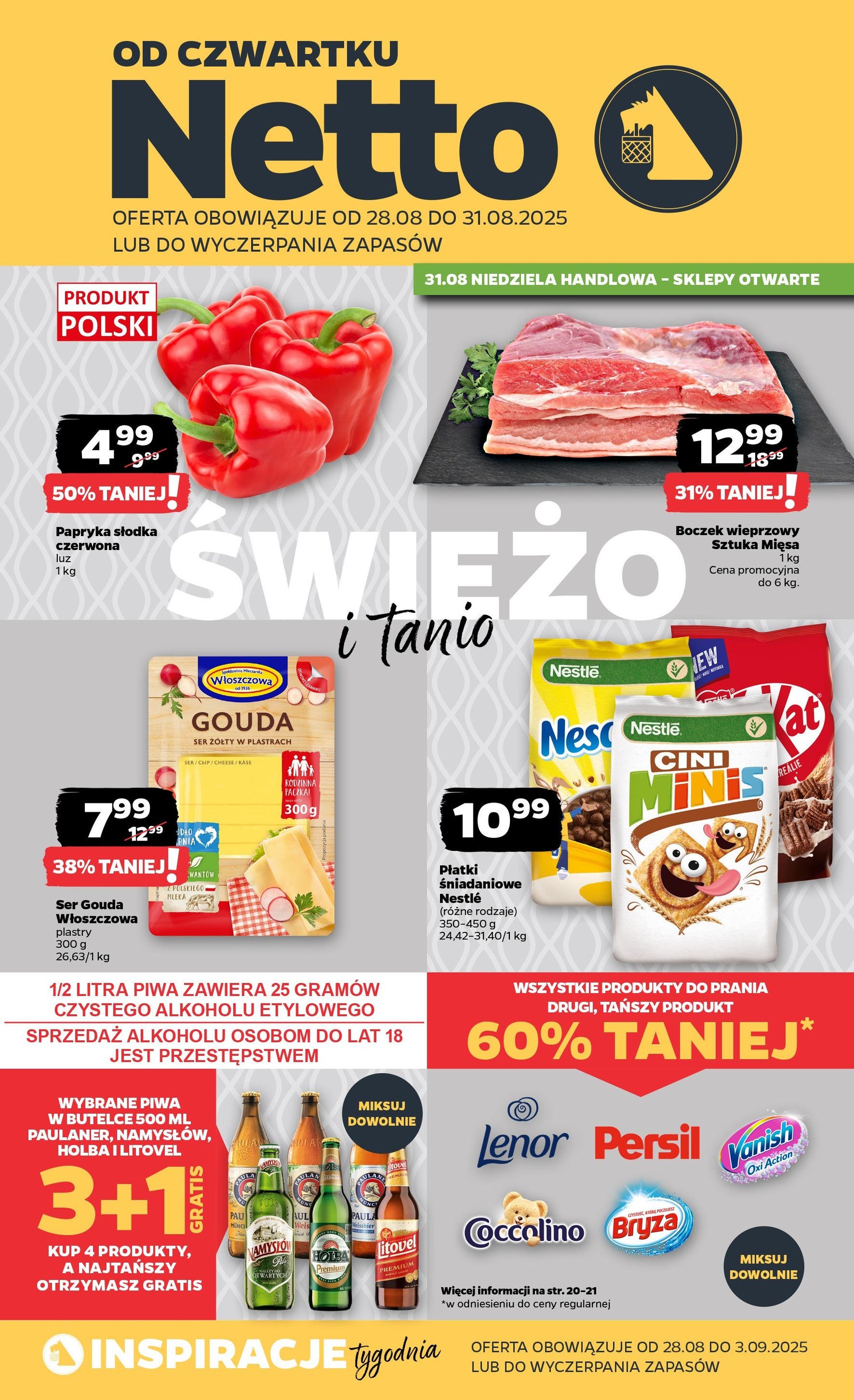 Netto gazetka - Spożywcza - ważny gazetka od 28.08.2025 strona 1 z 35 Netto gazetka - Spożywcza - ważny gazetka od 28.08.2025 strona 1 z 35