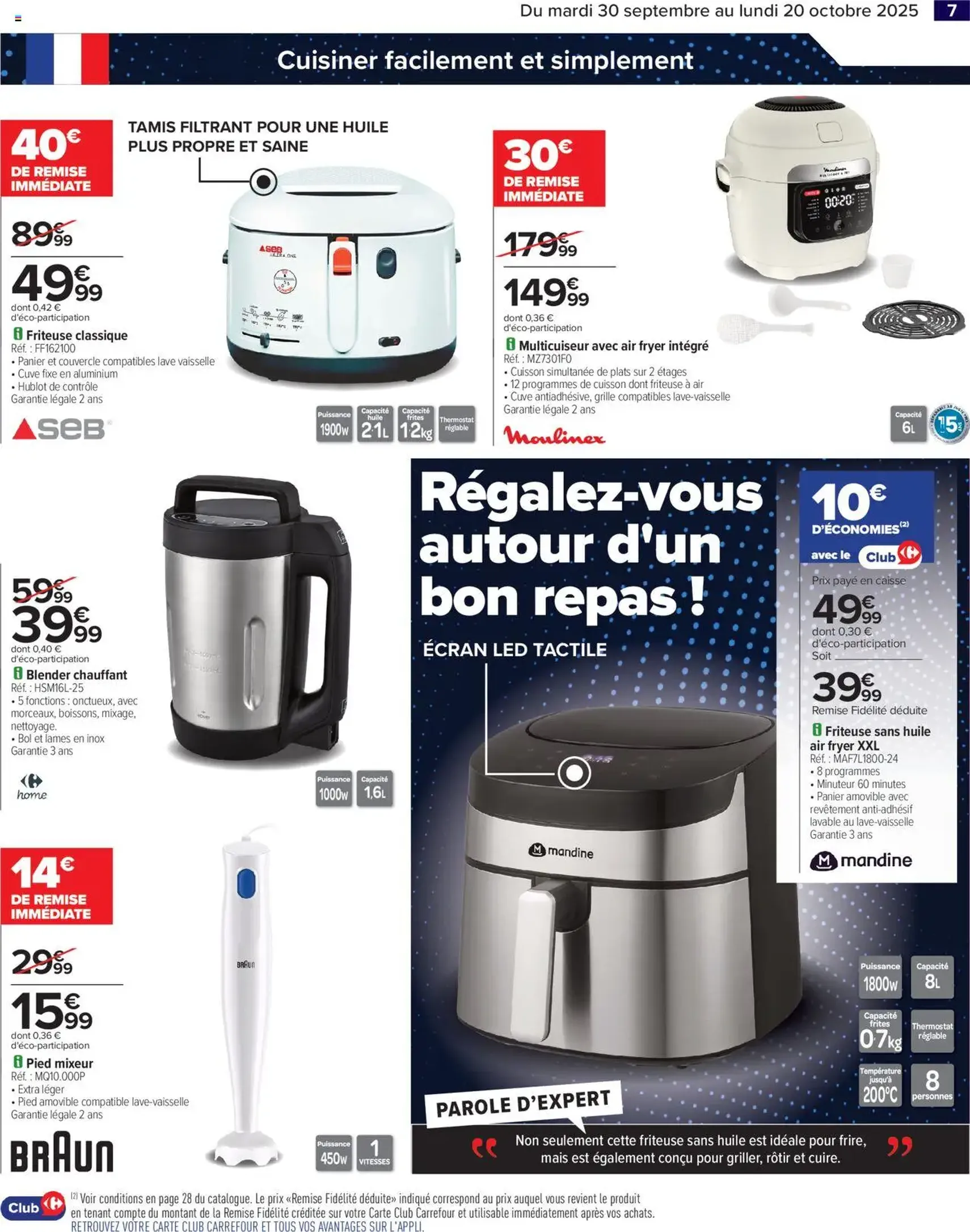Carrefour catalogue french days faites entrer les bonnes affaires ! - brochure valable à partir du 30/09/2025, page 9 sur 30