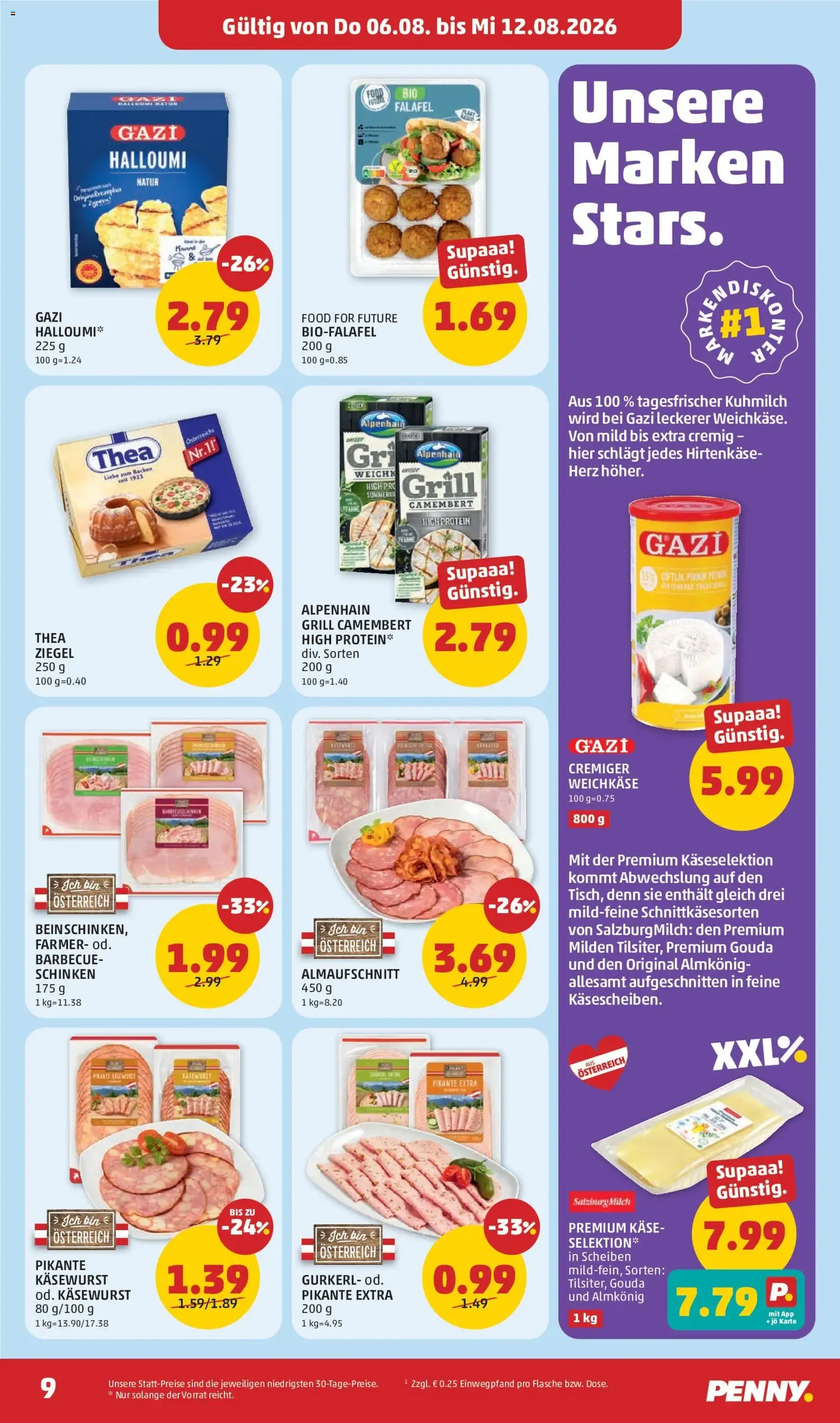 Penny Markt - Flugblatt - Gültiger Prospekt ab 06.08.2026, Seite 9 von insgesamt 28
