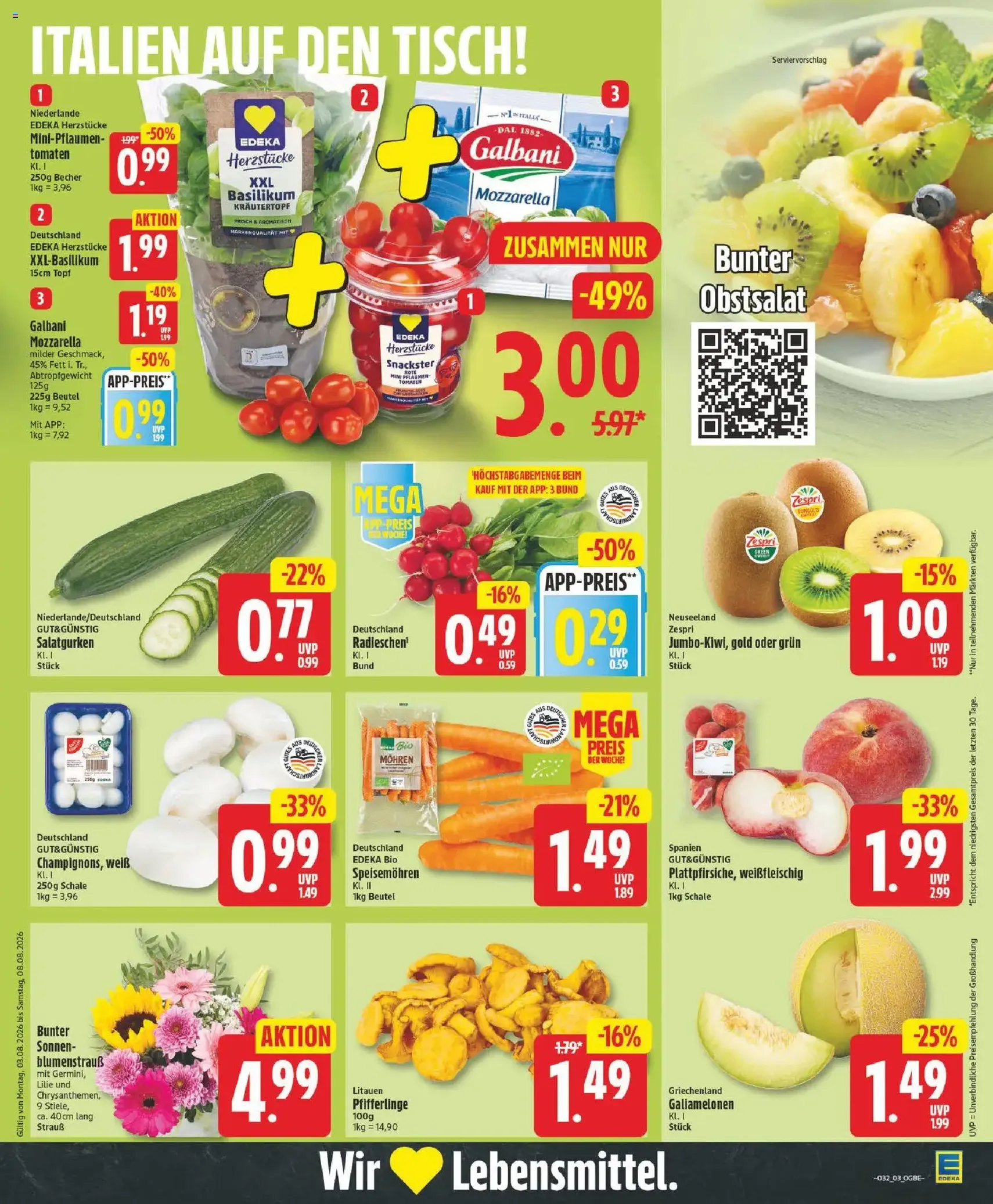 Edeka Prospekt - Gültiger Prospekt ab 03.08.2026, Seite 3 von insgesamt 27