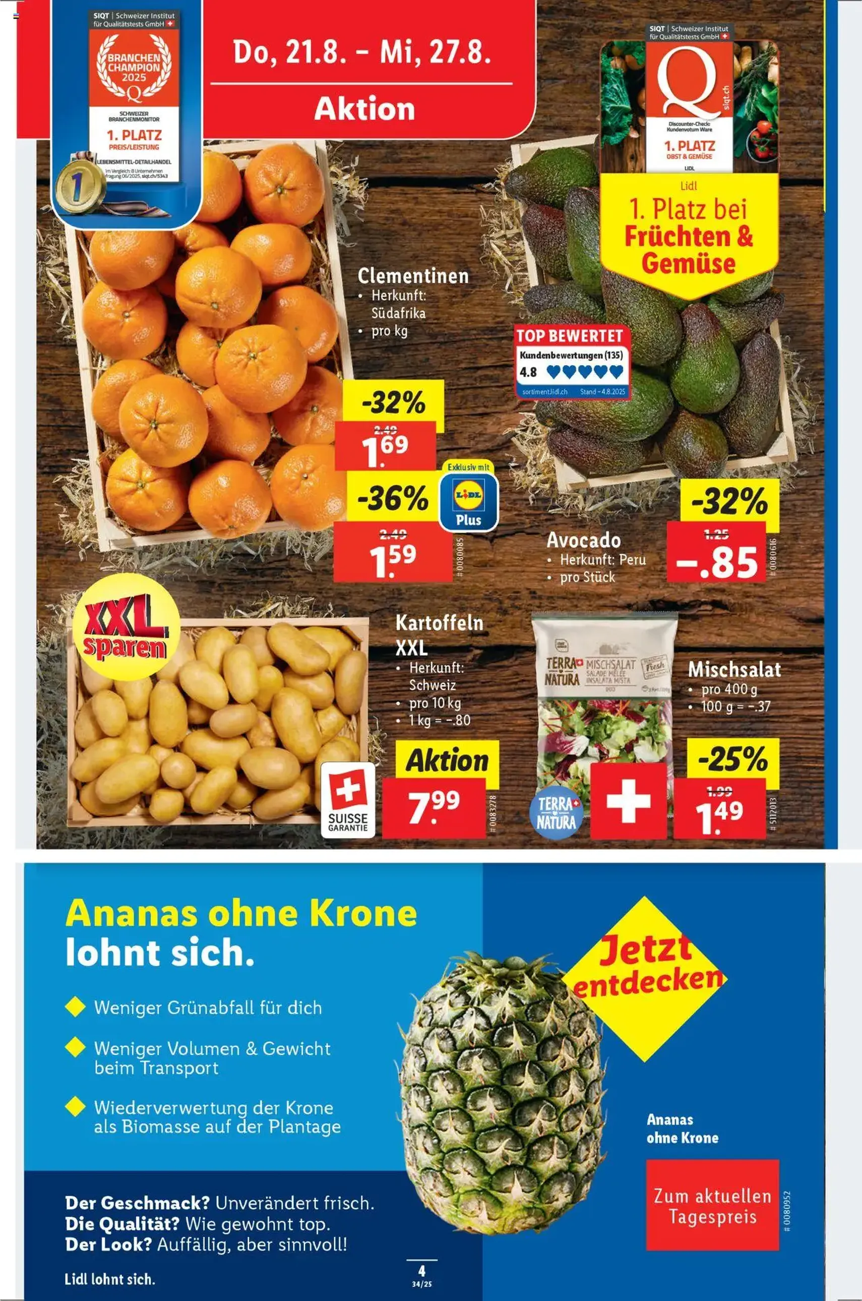 Lidl Aktionen - Gültiger Prospekt ab 21.08.2025, Seite 4 von insgesamt 34