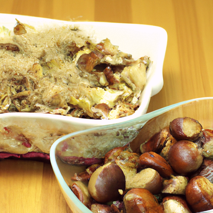 Smashed Sprouts Mash with Chestnuts
