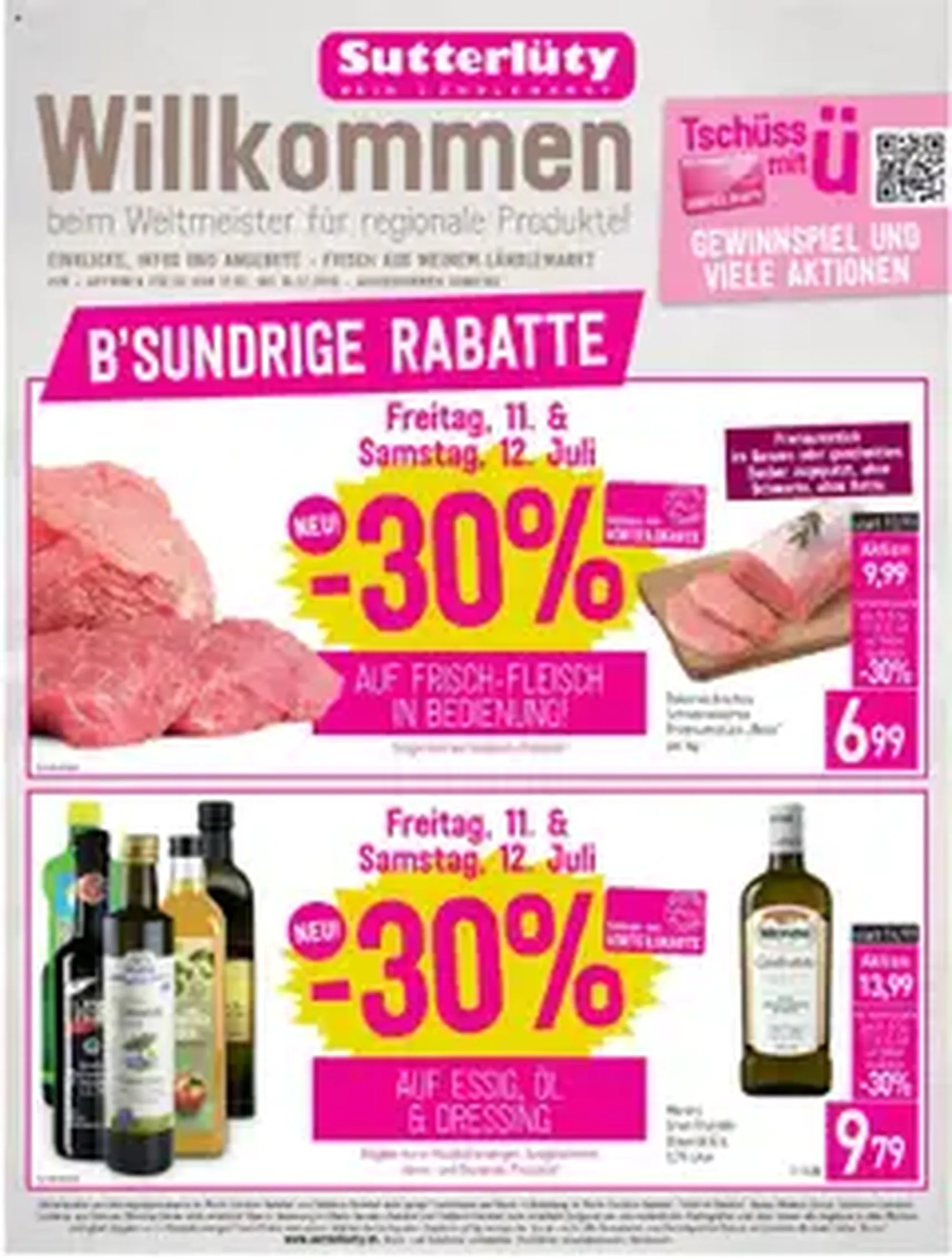 Sutterlüty Flugblatt - Gültiger Prospekt ab 10.07.2025, Seite 1 von insgesamt 1