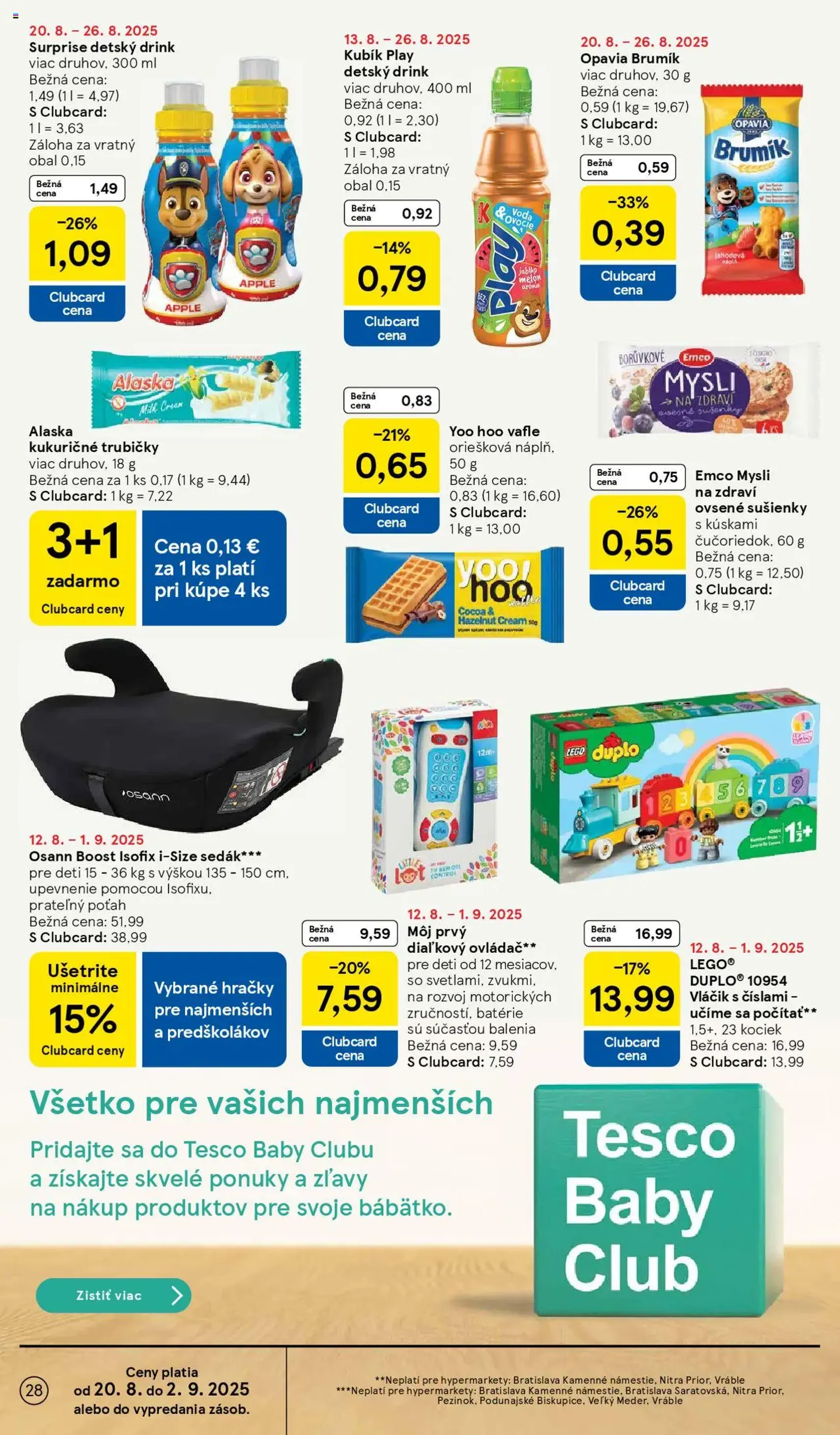 Tesco Hypermarket - leták - platný leták od 20.08.2025 strana 28 z 38