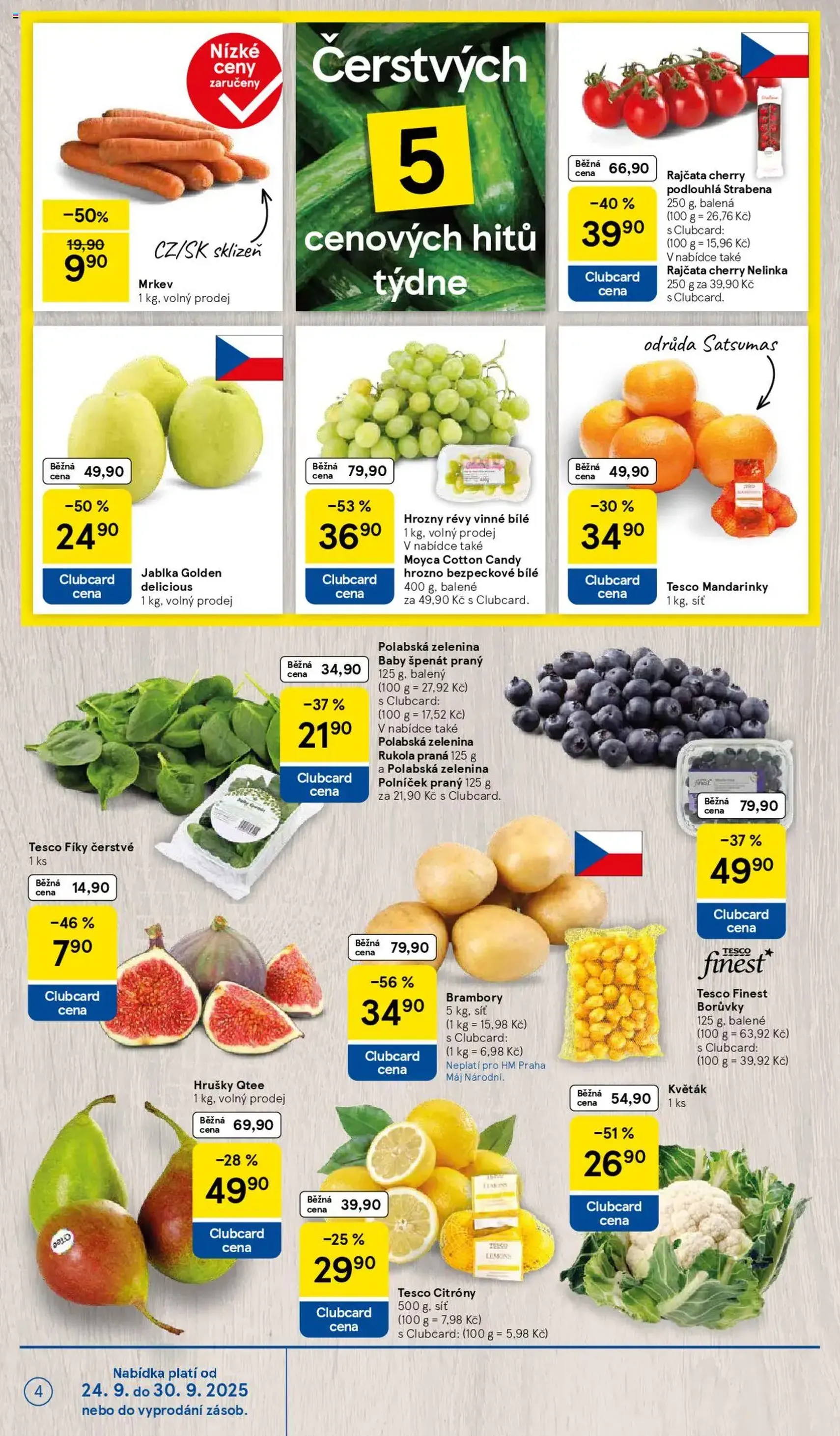 Tesco leták - Hypermarket - platný leták od 24.09.2025 strana 4 z 28