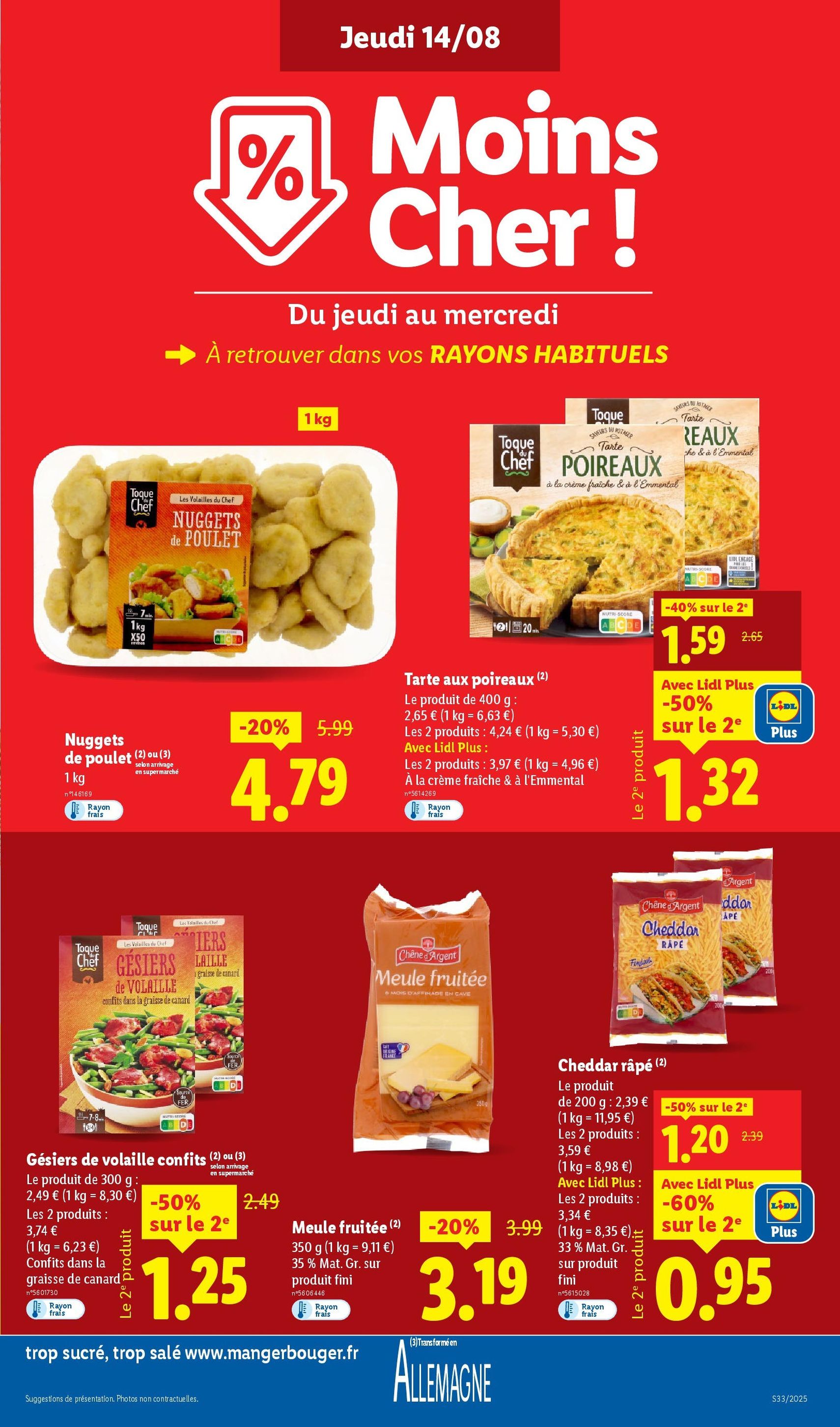 LIDL catalogue semaine 32 - brochure valable à partir du 14/08/2025, page 11 sur 72