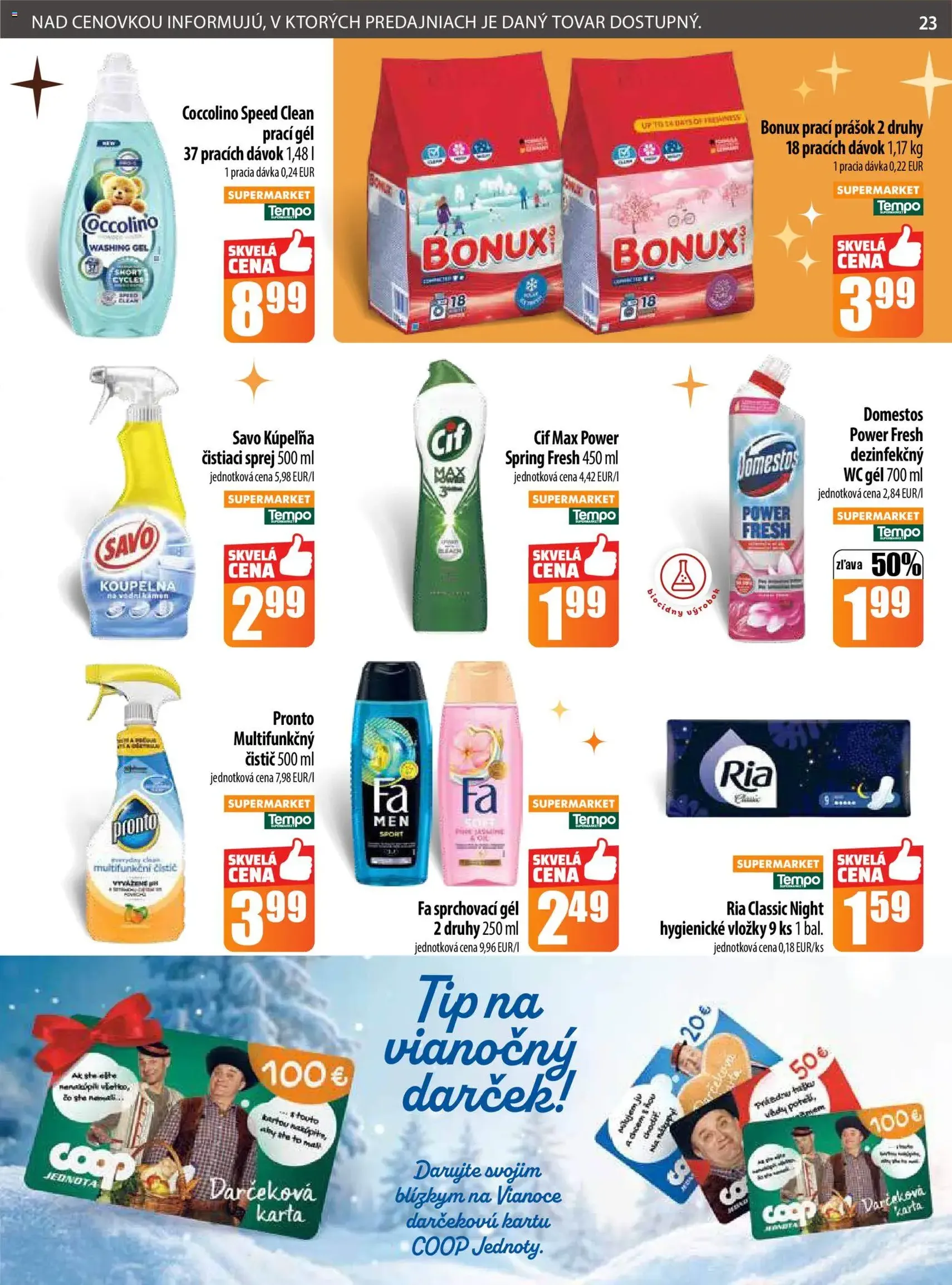 COOP Jednota leták - platný leták od 22.12.2025 strana 23 z 28