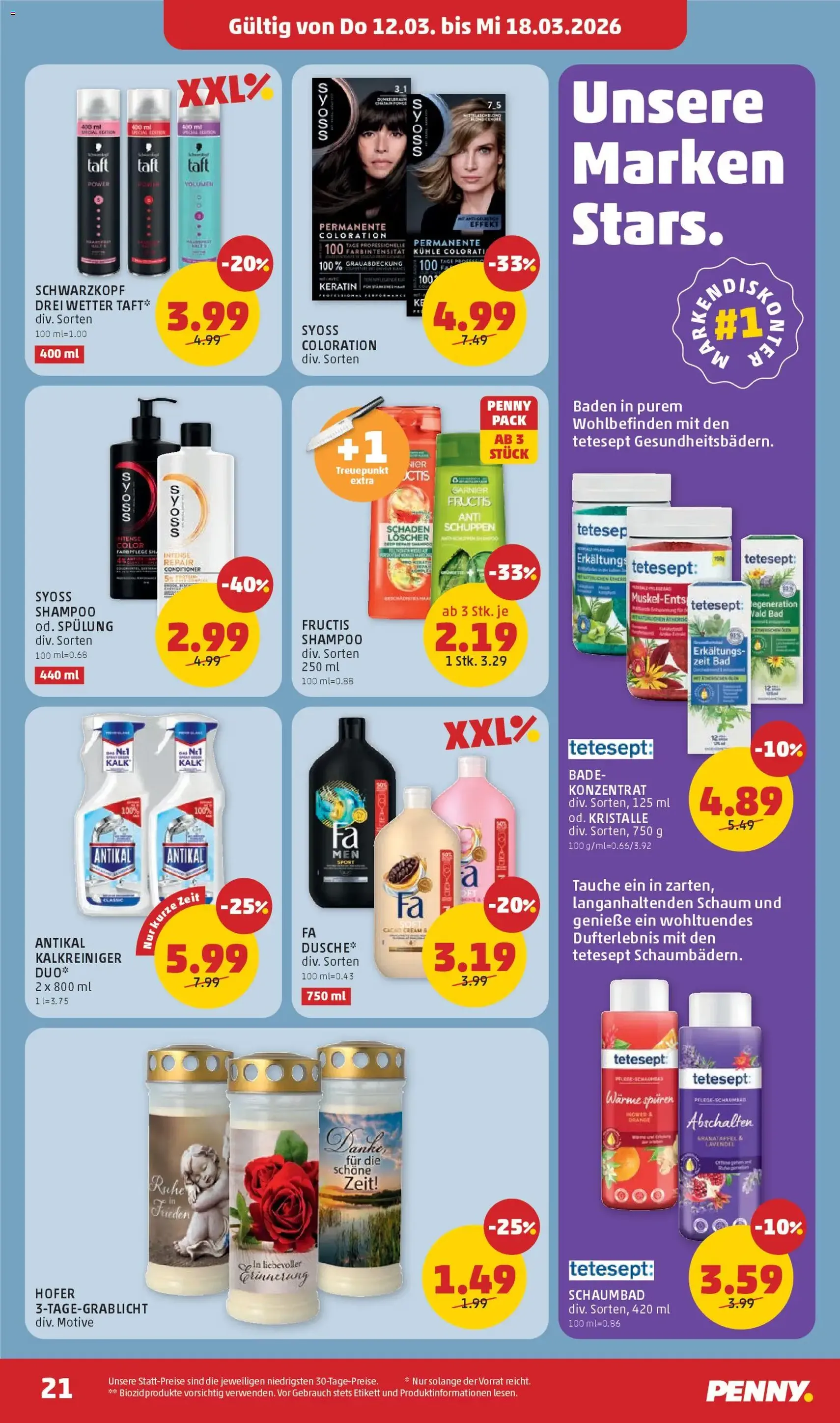 Penny Markt - Flugblatt - Gültiger Prospekt ab 12.03.2026, Seite 21 von insgesamt 32