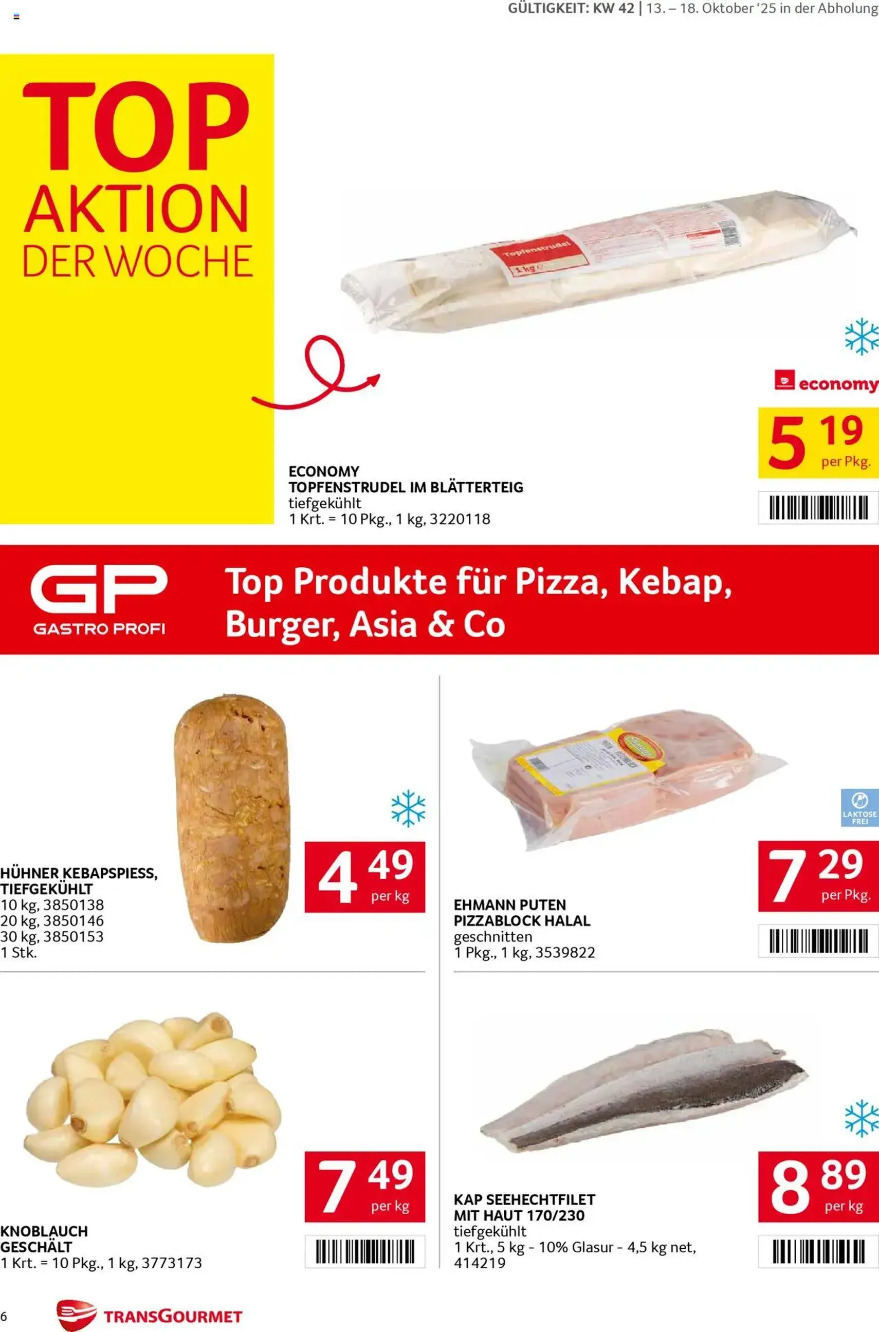 Transgourmet Flugblatt - Gültiger Prospekt ab 13.10.2025, Seite 6 von insgesamt 28