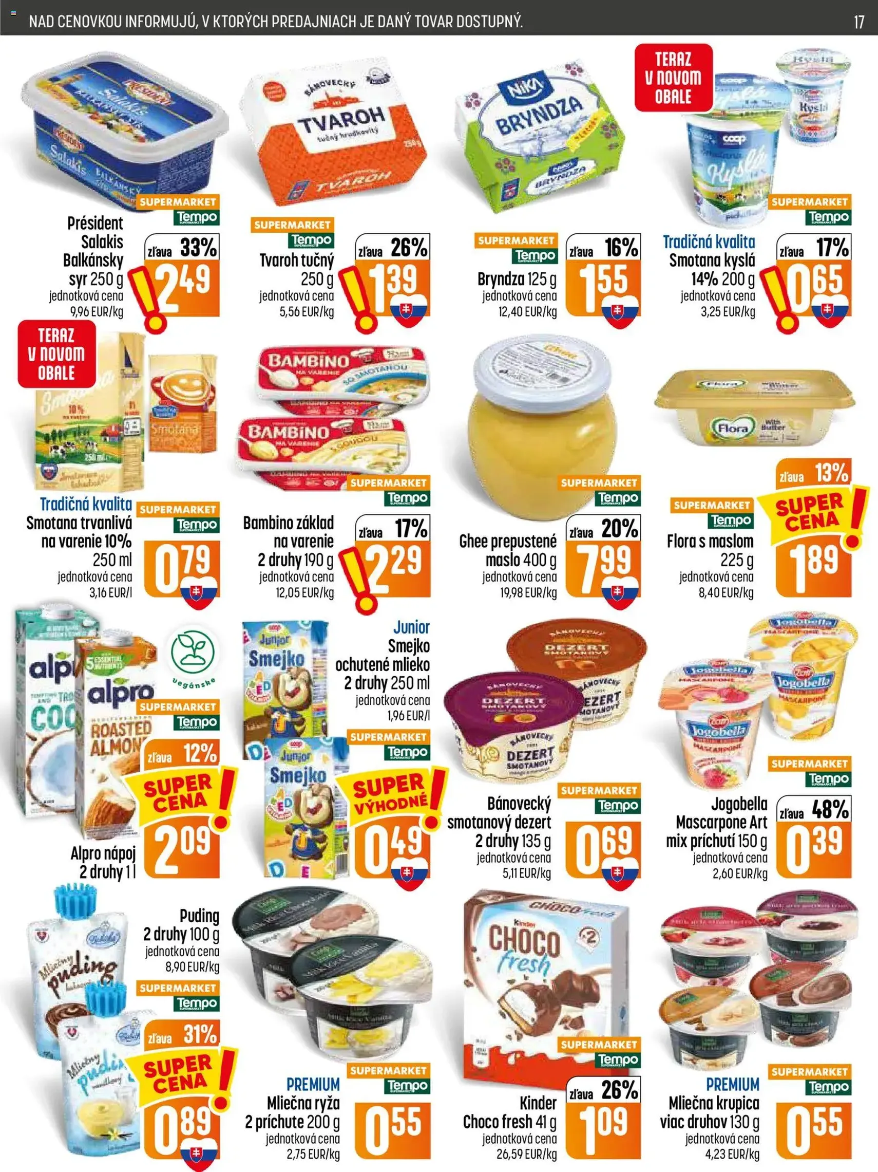 COOP Jednota leták - platný leták od 06.08.2026 strana 17 z 28