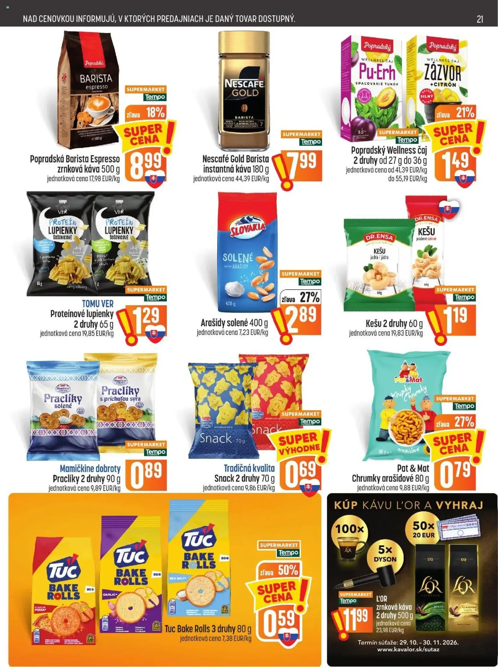 COOP Jednota leták - platný leták od 29.10.2026 strana 21 z 28