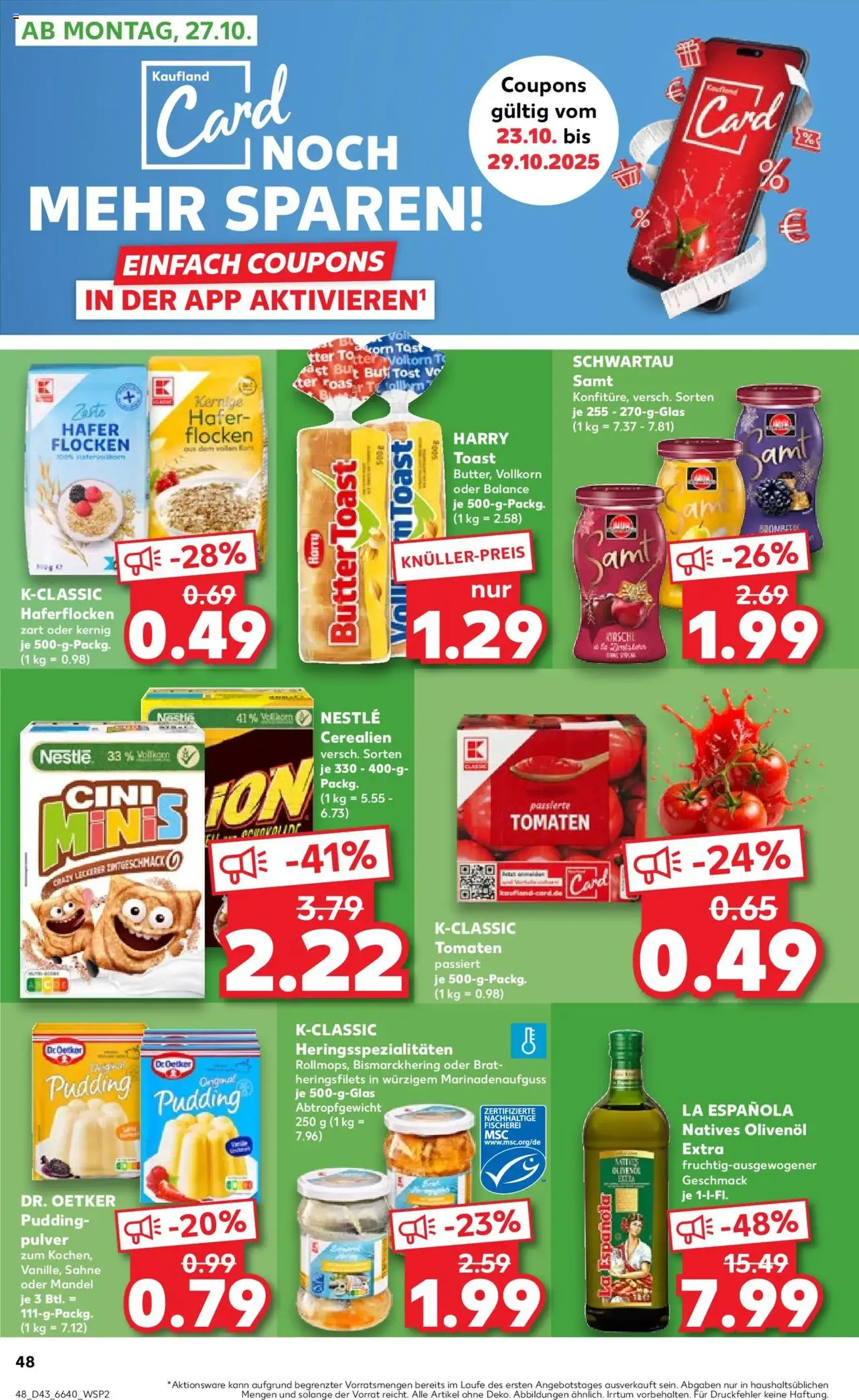 Kaufland Prospekt - Gültiger Prospekt ab 23.10.2025, Seite 48 von insgesamt 61 Kaufland Prospekt - Gültiger Prospekt ab 23.10.2025, Seite 48 von insgesamt 61