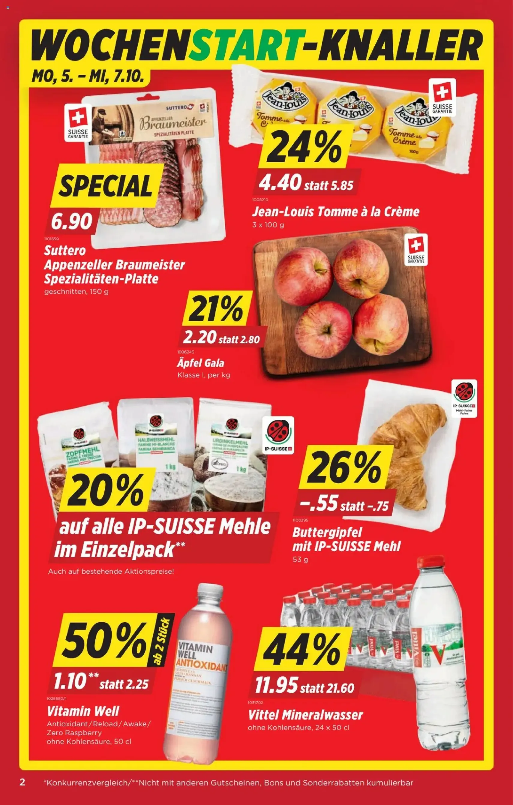 Denner aktionen - Gültiger Prospekt ab 01.10.2026, Seite 2 von insgesamt 24
