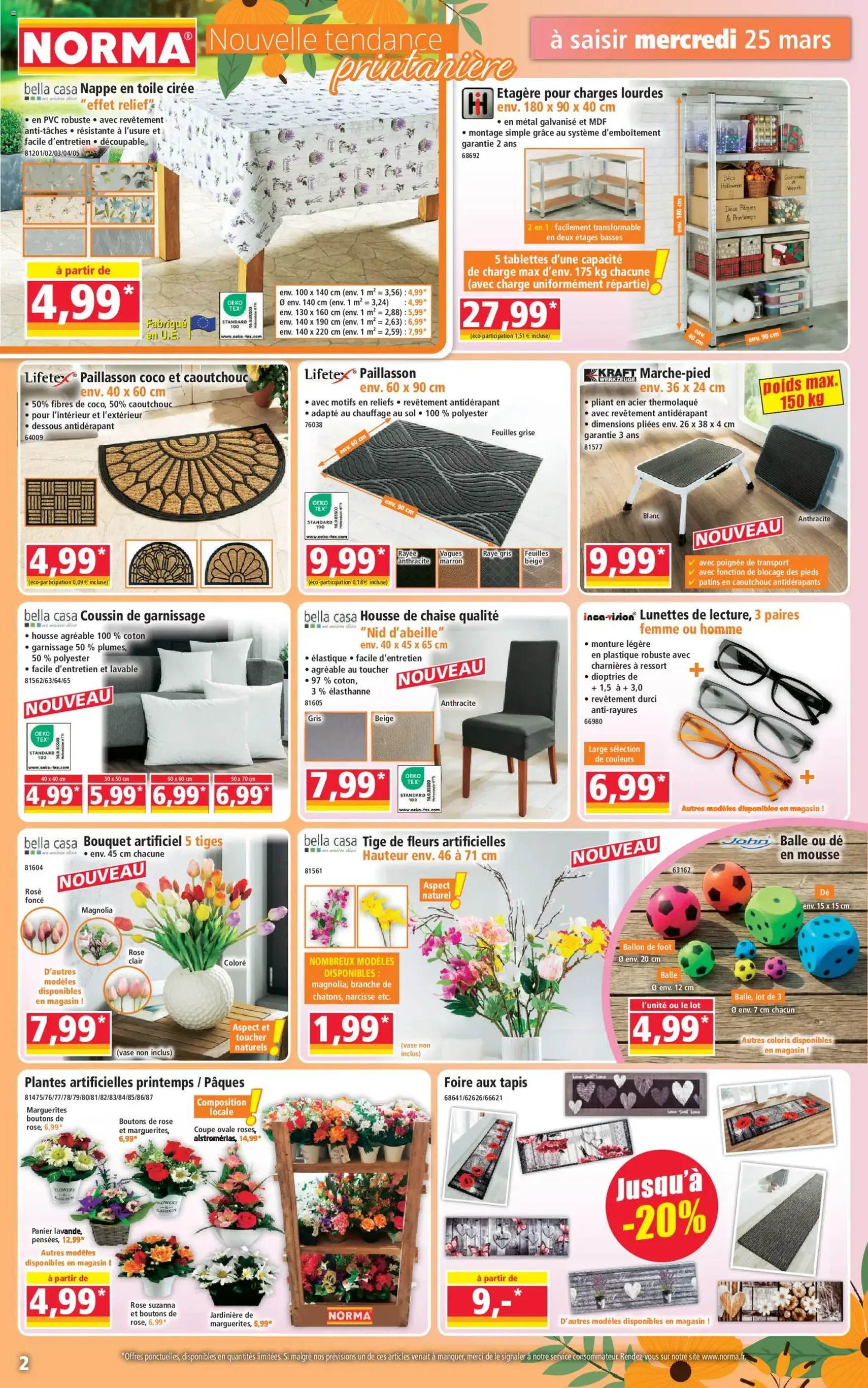 Norma catalogue - brochure valable à partir du 25/03/2026, page 2 sur 14
