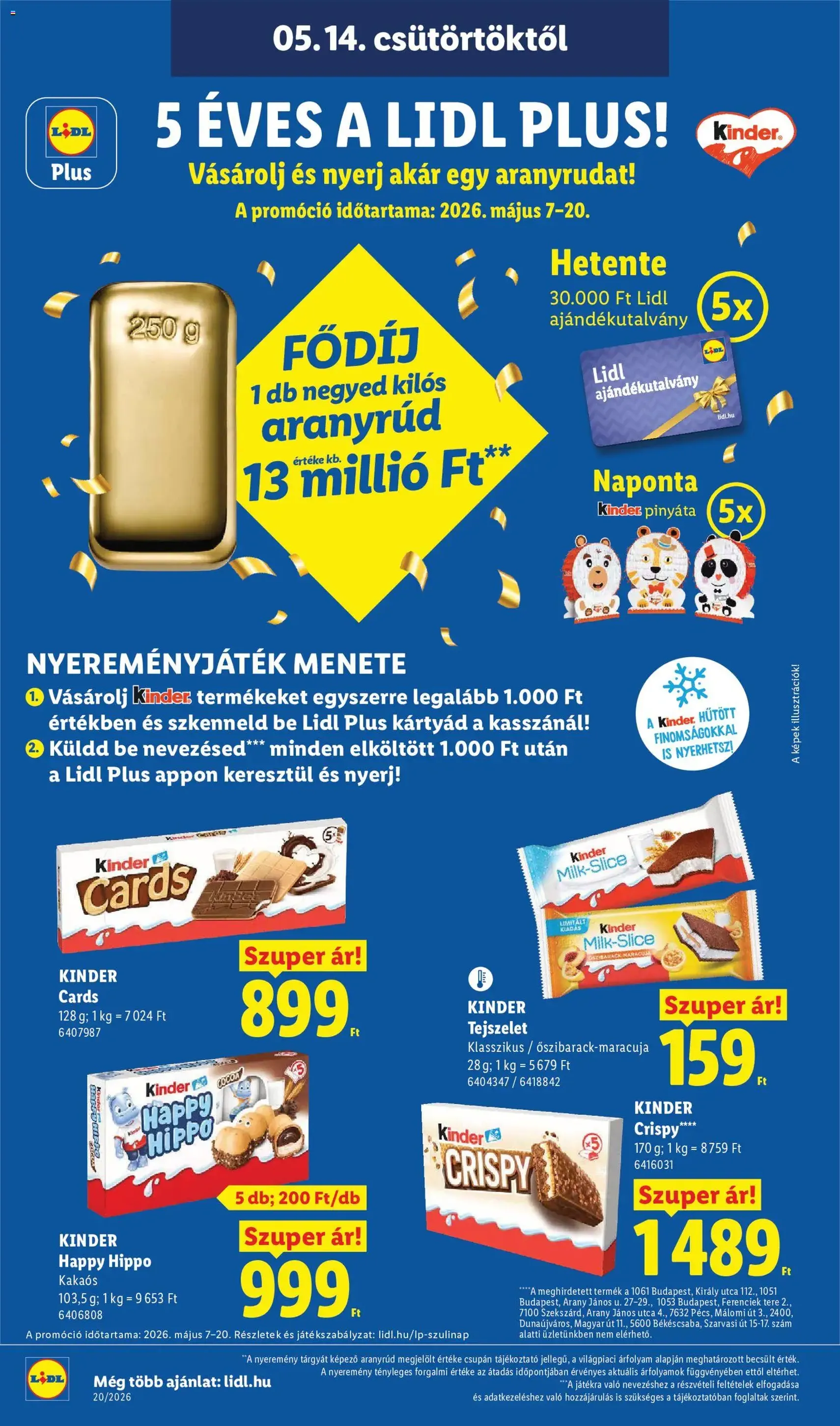 Lidl akciós újság - 2026.05.14. érvényes szórólap 24 oldal 68 oldalból