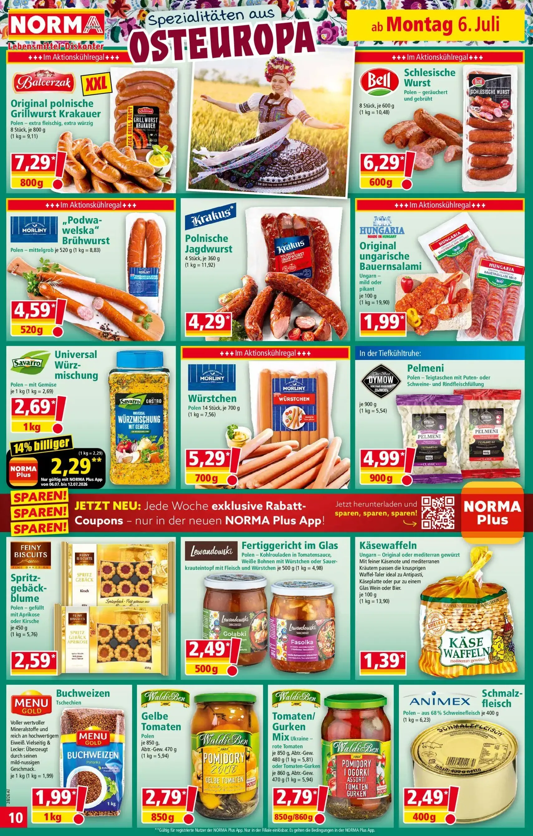 Norma Flugblatt - Gültiger Prospekt ab 06.07.2026, Seite 10 von insgesamt 19