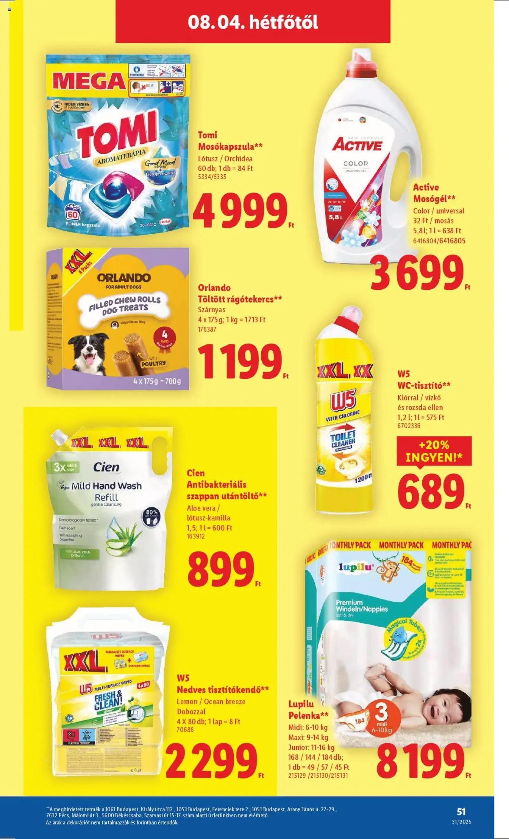 Lidl Akciós újság - 2025.07.31. érvényes szórólap 51 oldal 52 oldalból Lidl Akciós újság - 2025.07.31. érvényes szórólap 51 oldal 52 oldalból