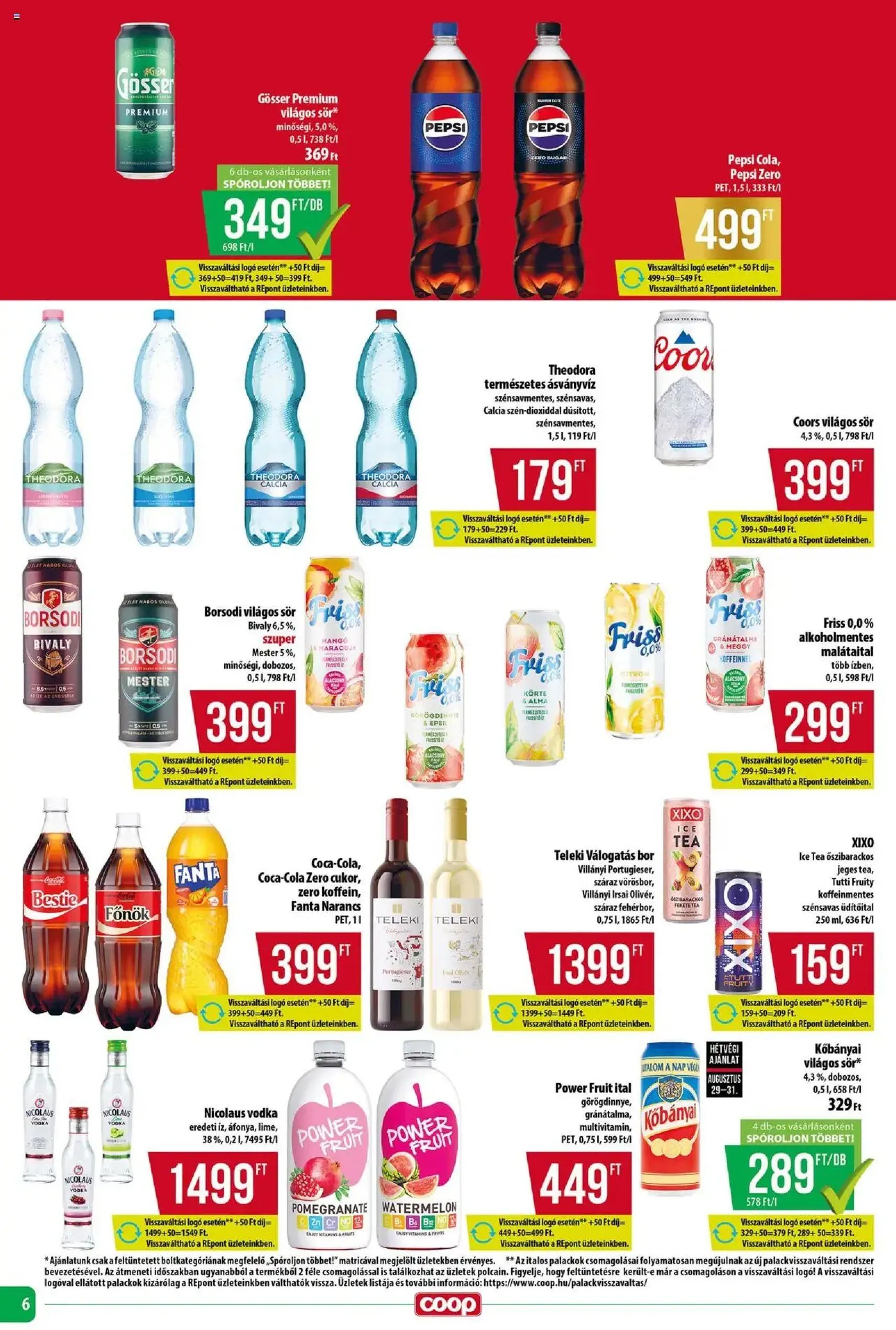 COOP Szolnok Akciós újság - 2025.08.28. érvényes szórólap 6 oldal 8 oldalból COOP Szolnok Akciós újság - 2025.08.28. érvényes szórólap 6 oldal 8 oldalból