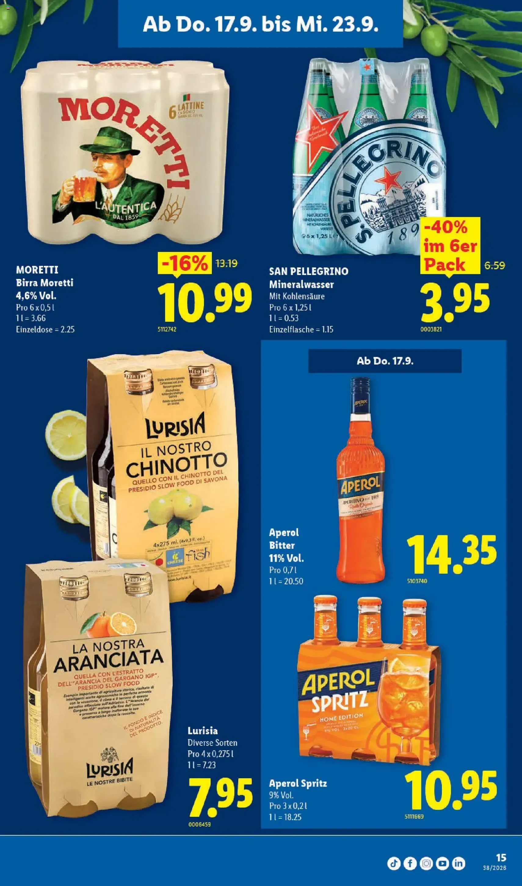 Lidl aktionen - Gültiger Prospekt ab 17.09.2026, Seite 15 von insgesamt 32