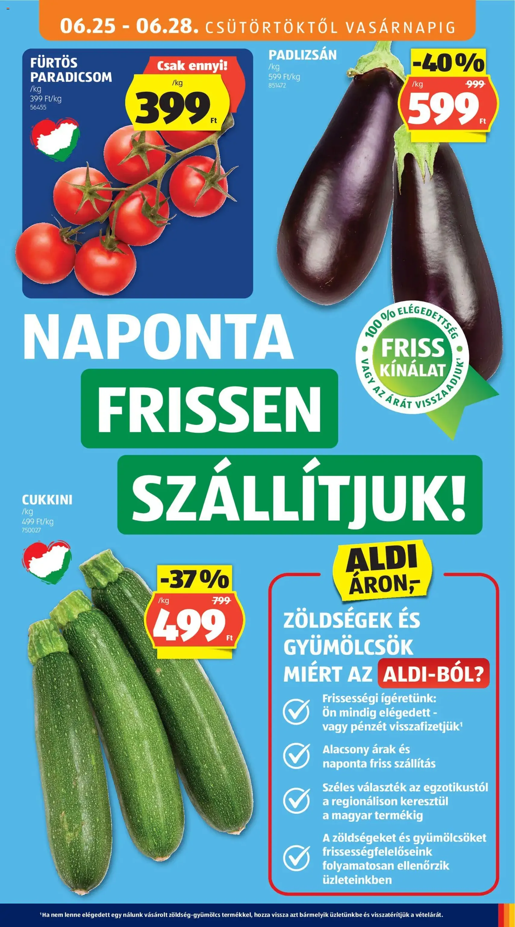 Aldi akciós újság - 2026.06.25. érvényes szórólap 9 oldal 62 oldalból