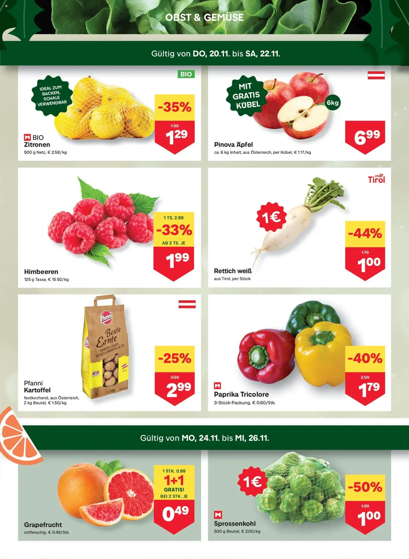 MPREIS Flugblatt - Gültiger Prospekt ab 20.11.2025, Seite 2 von insgesamt 15