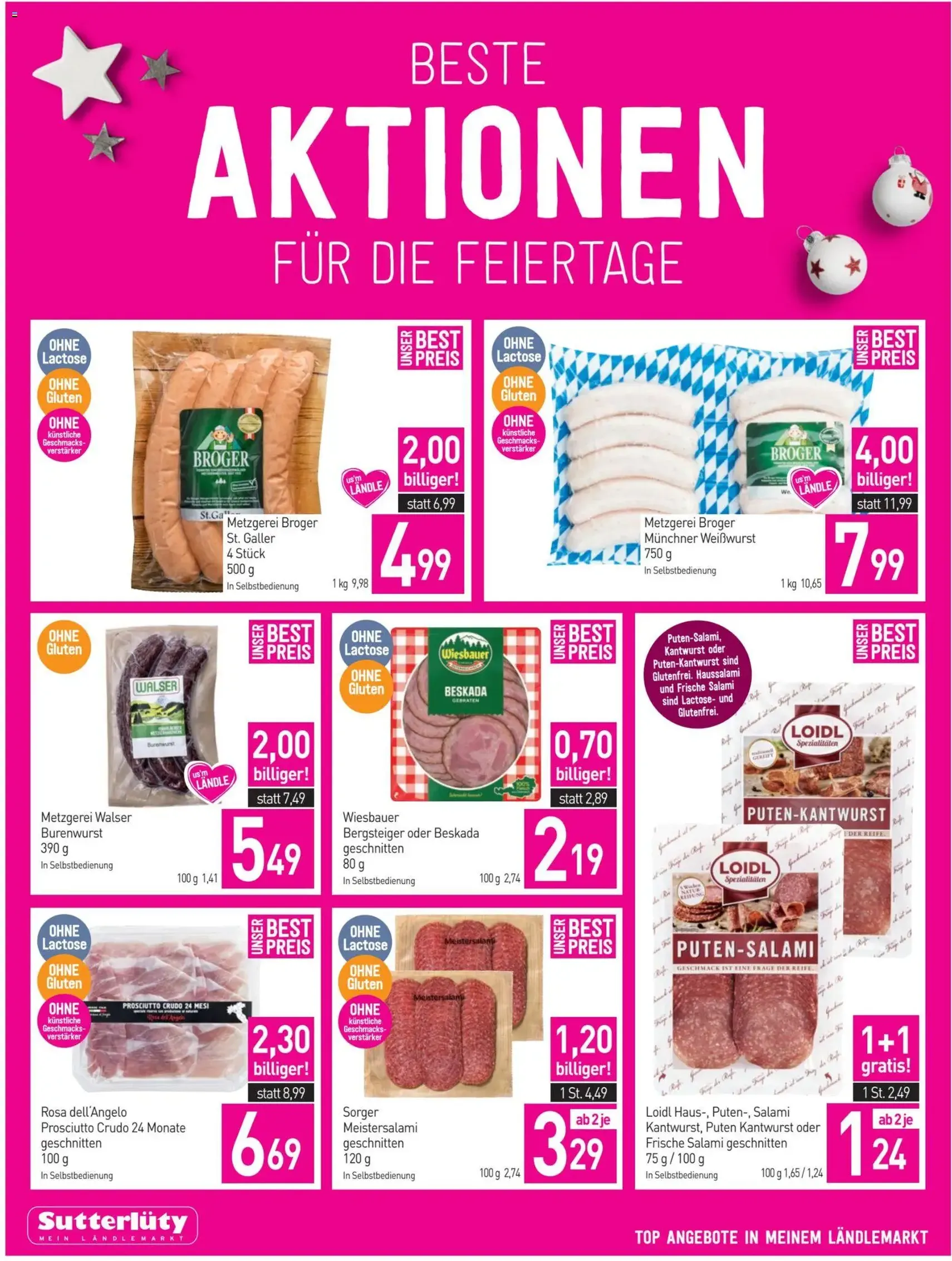 Sutterlüty Flugblatt - Gültiger Prospekt ab 04.12.2025, Seite 8 von insgesamt 24