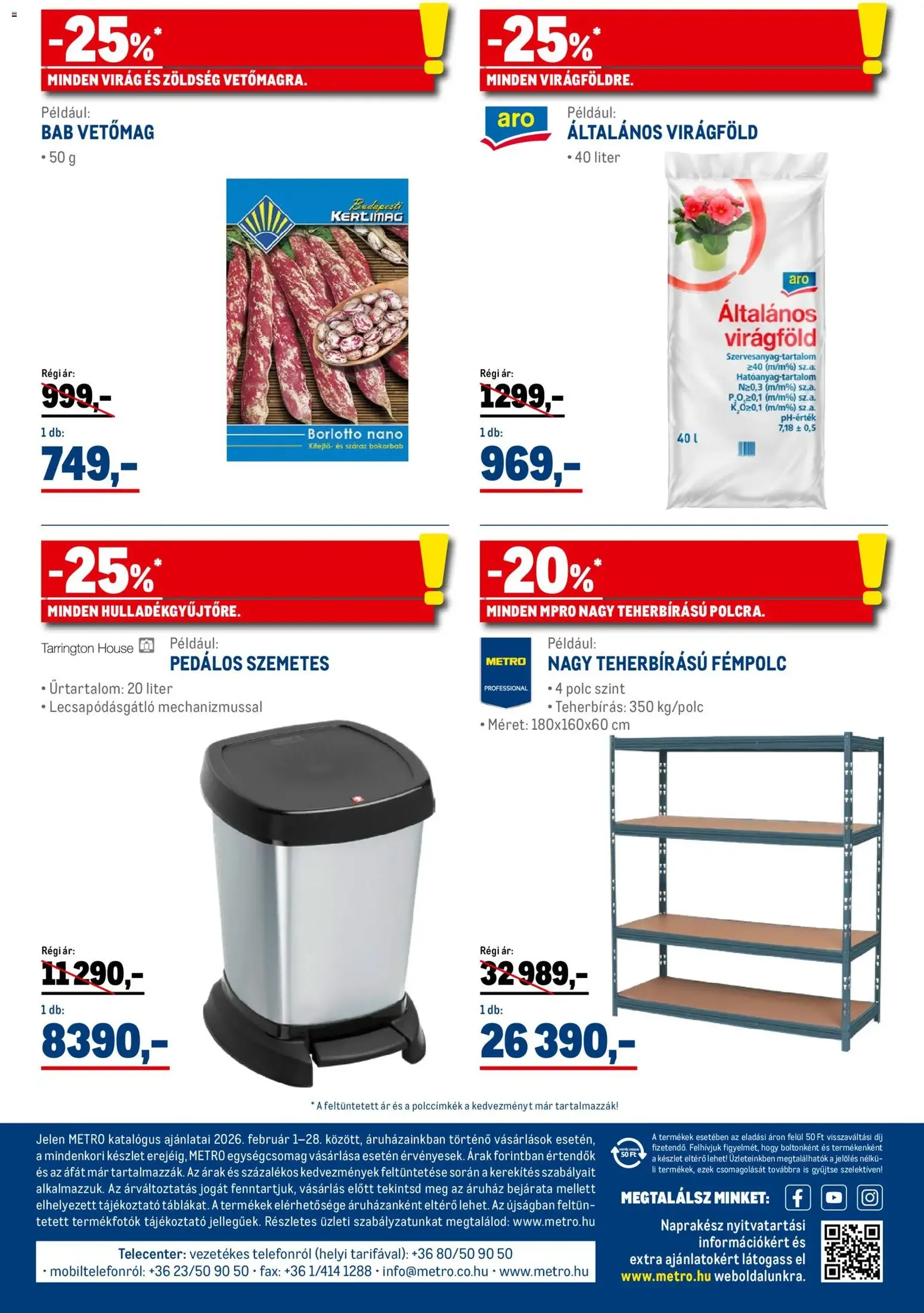 Metro - Élelmiszer és Szezonális katalógus 2026/02 - 2026.02.01. érvényes szórólap 39 oldal 41 oldalból