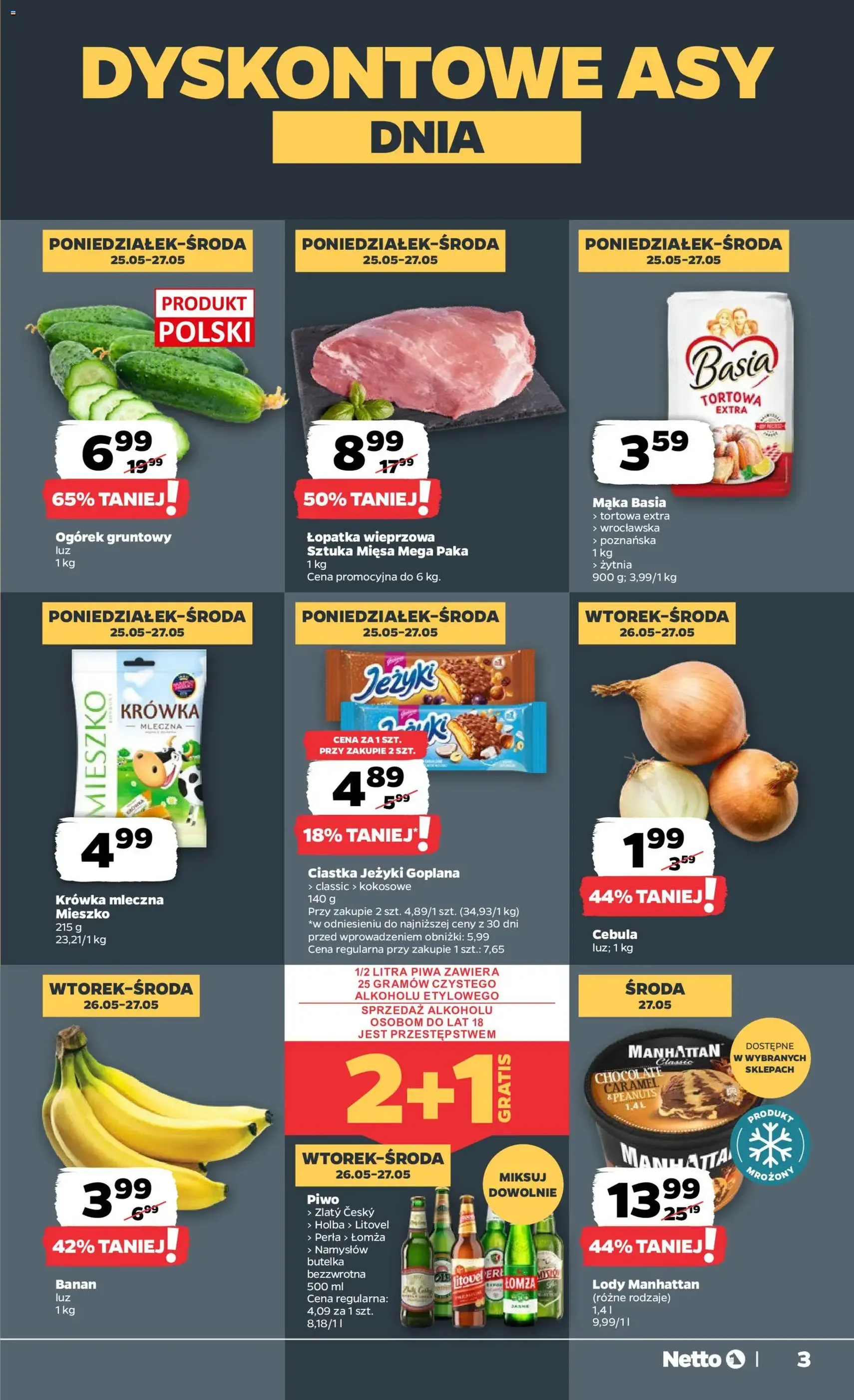 Netto gazetka od poniedziałku spożywcza - ważny gazetka od 25.05.2026 strona 3 z 42