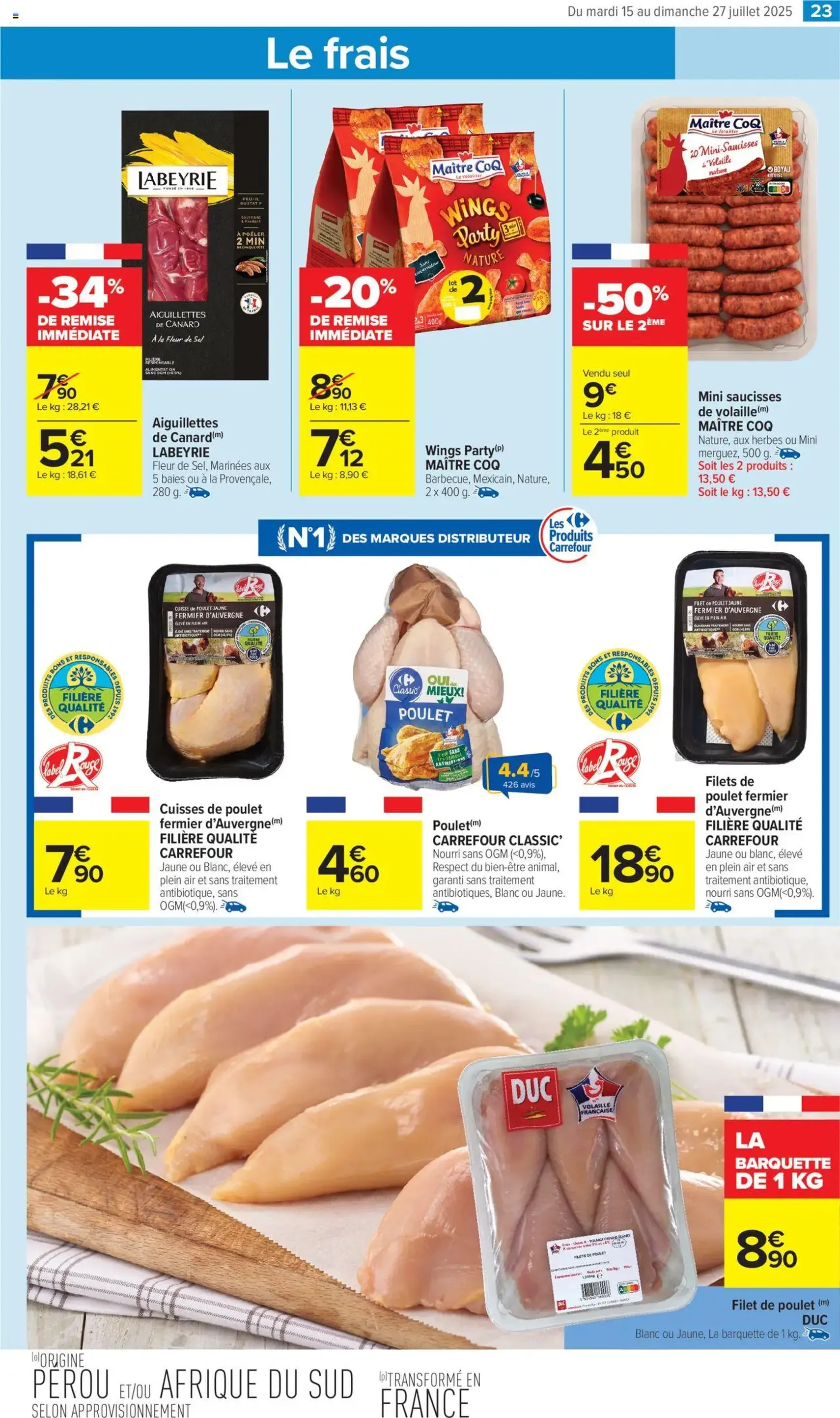 Carrefour Market catalogue semaine 29 - brochure valable à partir du 15/07/2025, page 25 sur 54 Carrefour Market catalogue semaine 29 - brochure valable à partir du 15/07/2025, page 25 sur 54