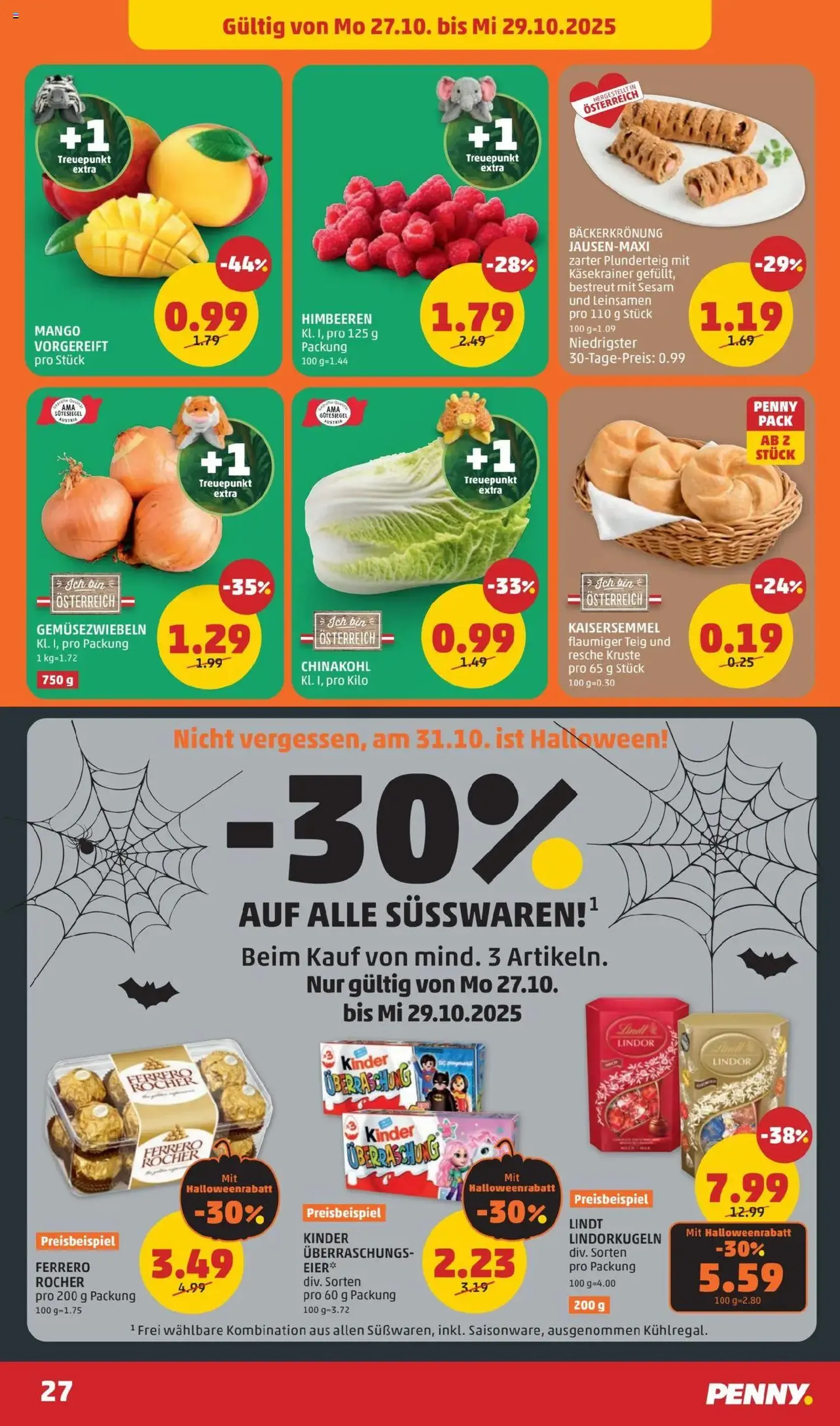 Penny Markt Flugblatt - Gültiger Prospekt ab 23.10.2025, Seite 27 von insgesamt 32 Penny Markt Flugblatt - Gültiger Prospekt ab 23.10.2025, Seite 27 von insgesamt 32