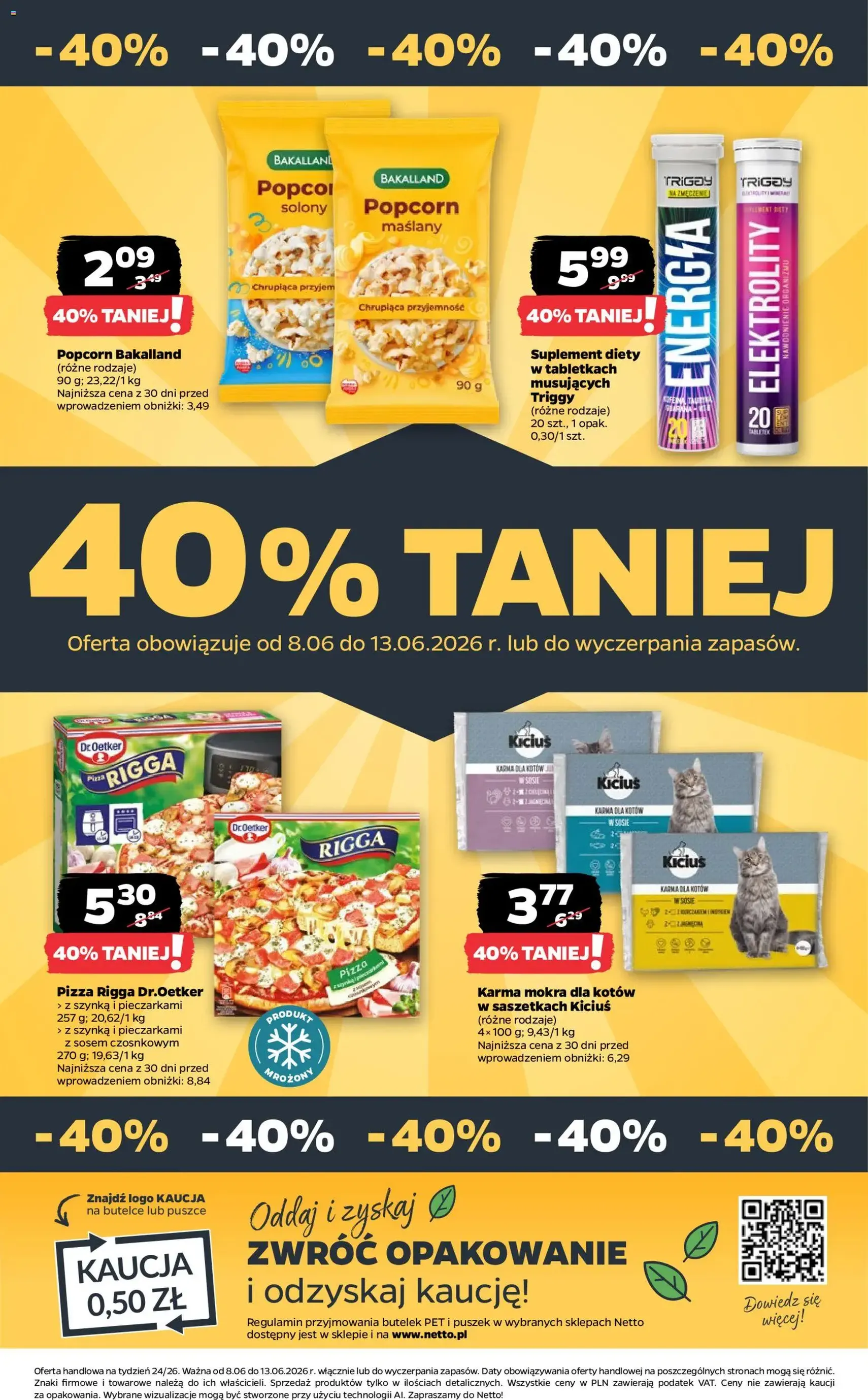 Netto gazetka od poniedziałku spożywcza - ważny gazetka od 08.06.2026 strona 40 z 41