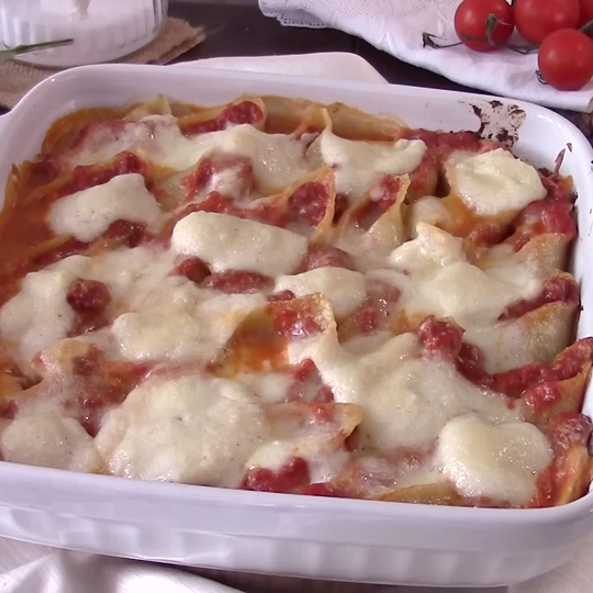 Anteprima ricetta Conchiglioni ripieni natale