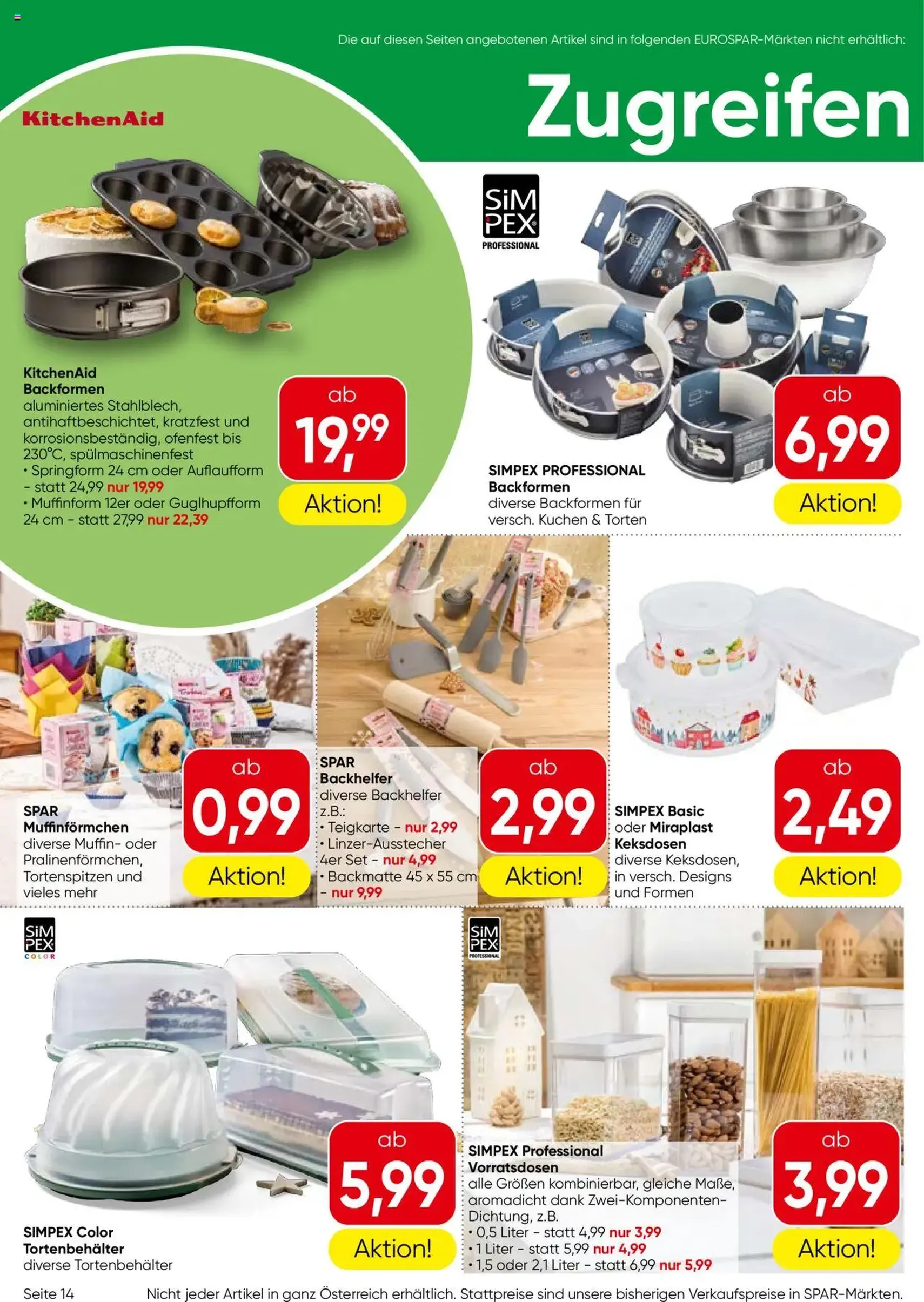 Eurospar Flugblatt - Gültiger Prospekt ab 09.10.2025, Seite 14 von insgesamt 16 Eurospar Flugblatt - Gültiger Prospekt ab 09.10.2025, Seite 14 von insgesamt 16