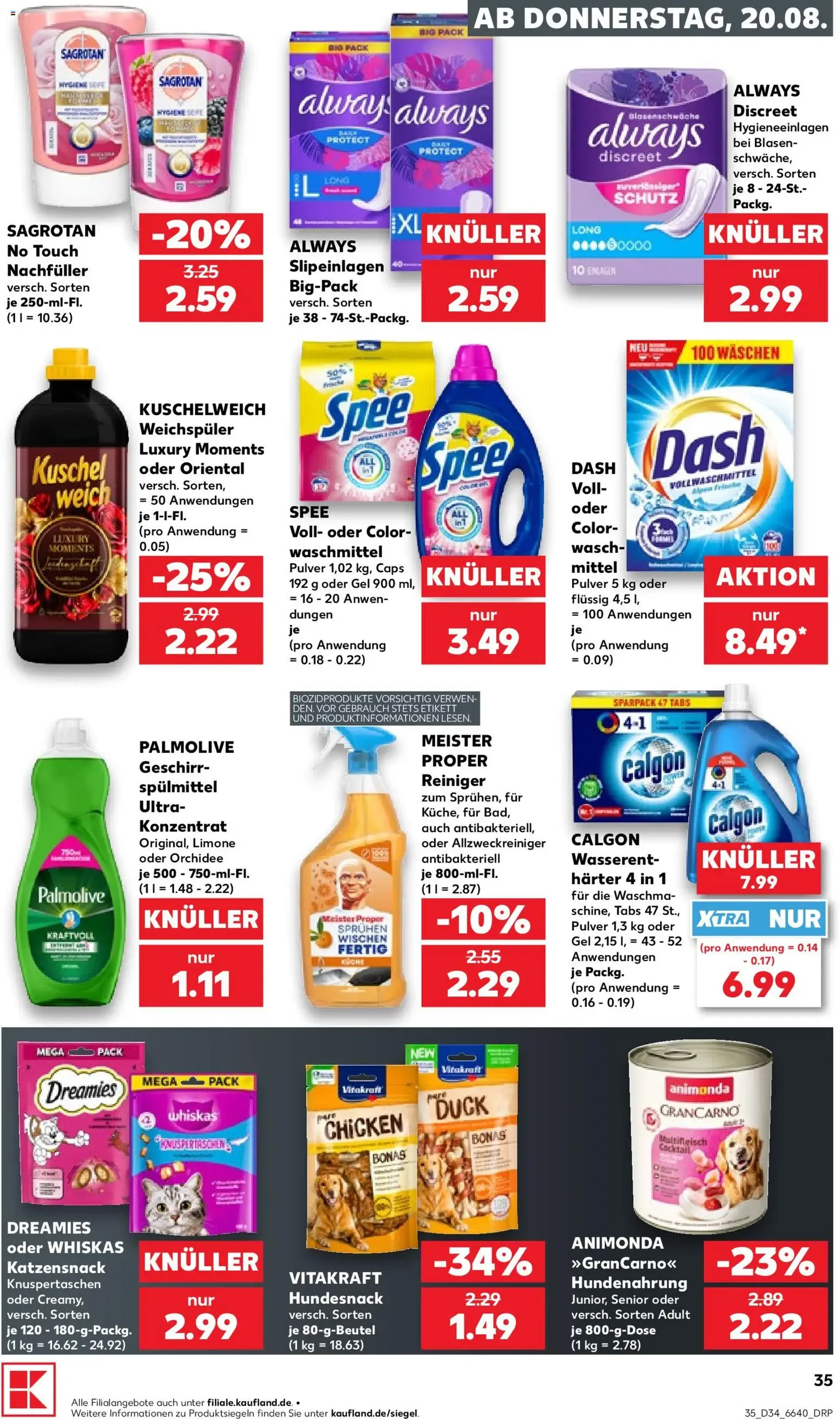 Kaufland Prospekt - Gültiger Prospekt ab 20.08.2026, Seite 35 von insgesamt 52