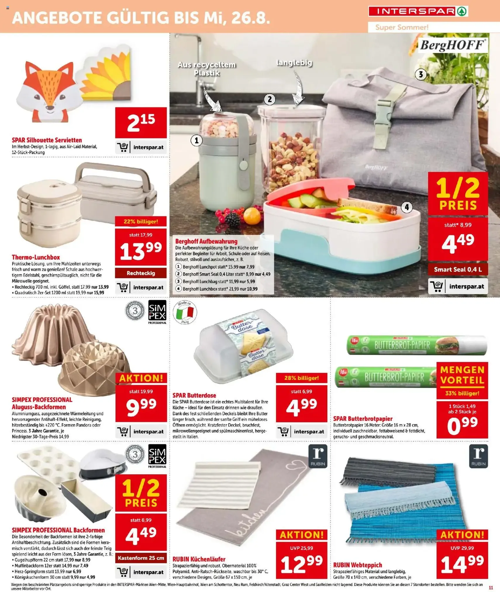 Interspar - Flugblatt - Gültiger Prospekt ab 06.08.2026, Seite 11 von insgesamt 16