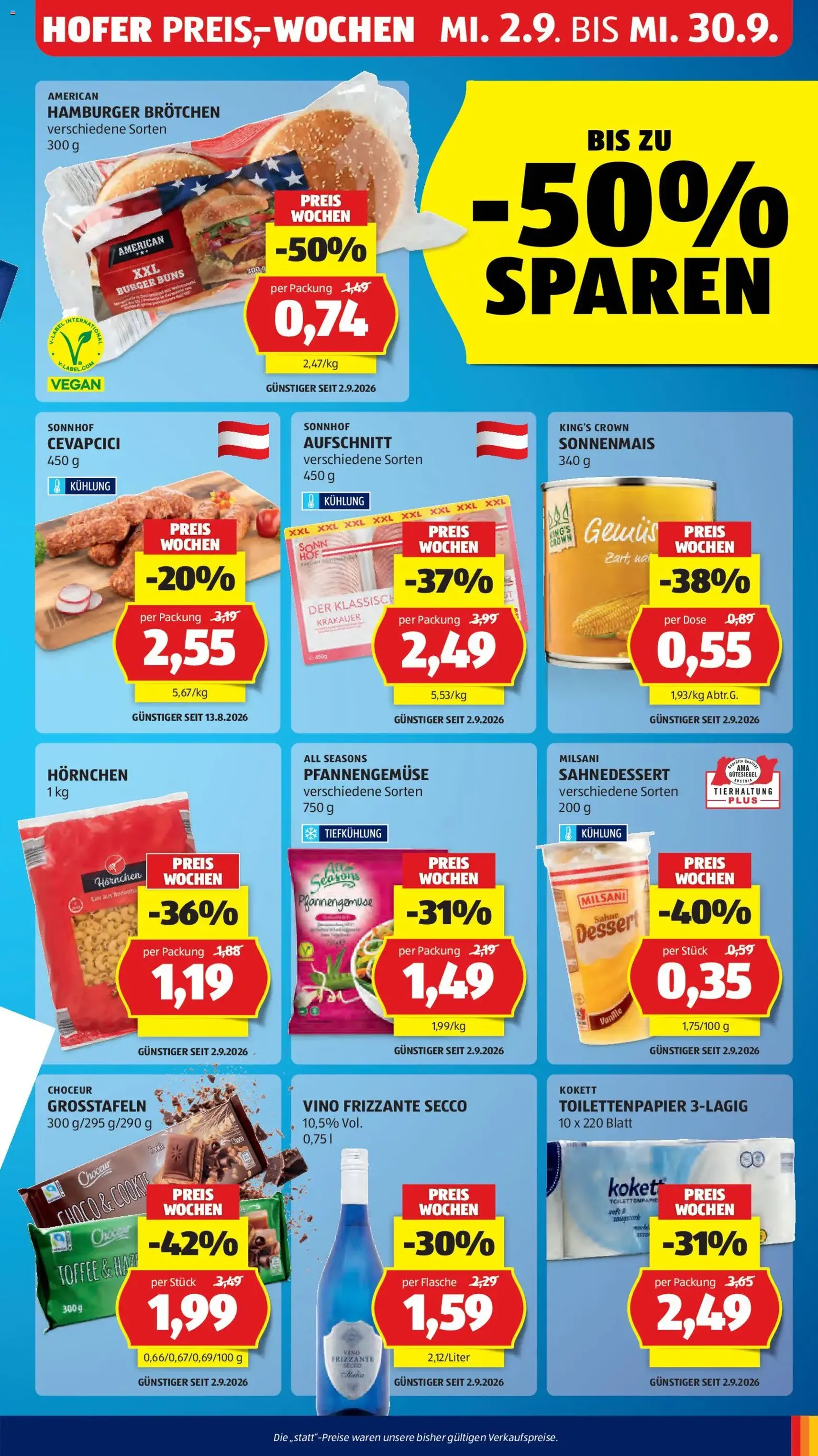 Hofer Flugblatt - Gültiger Prospekt ab 18.09.2026, Seite 5 von insgesamt 48