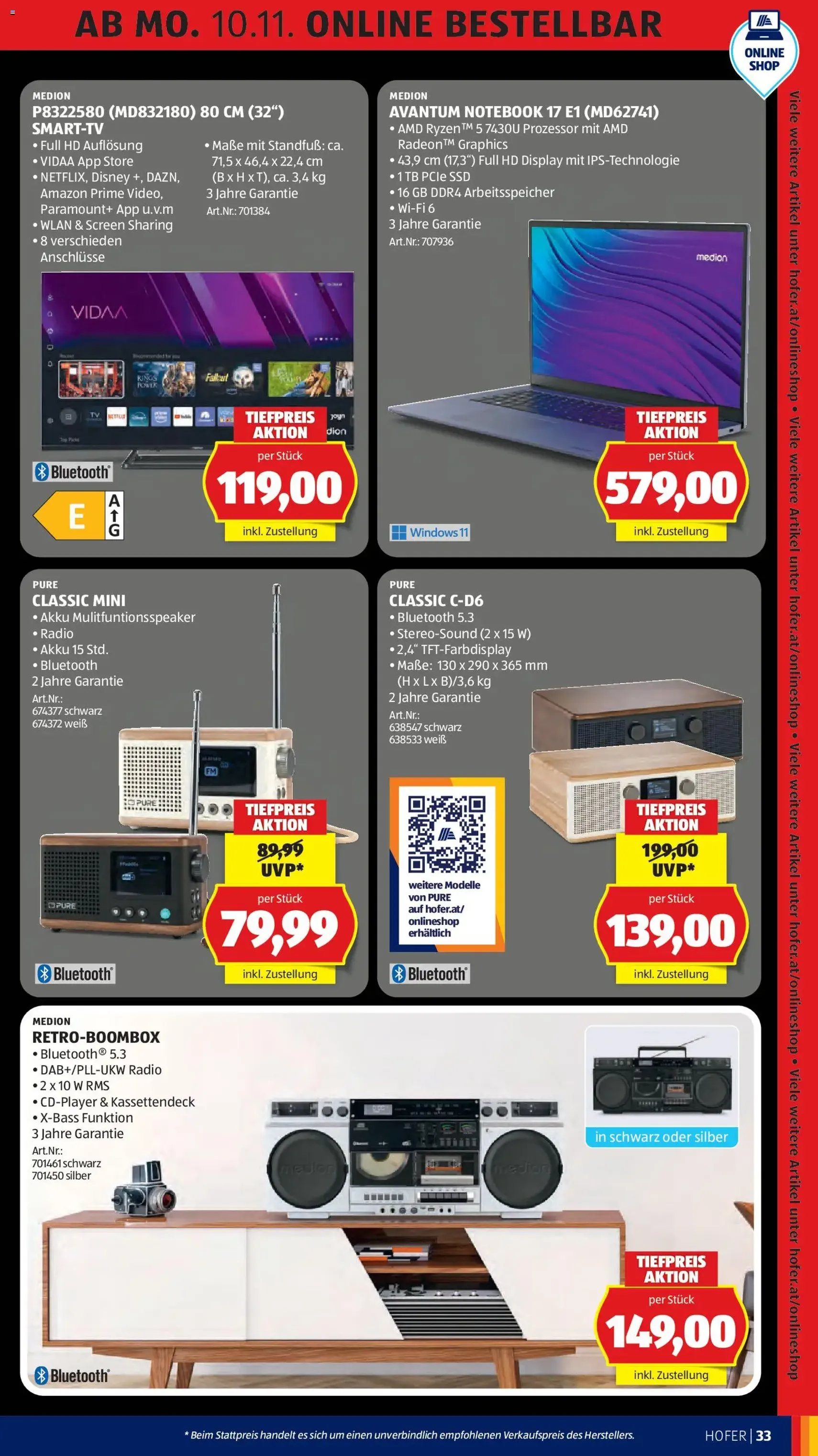 Hofer - Black Friday - Gültiger Prospekt ab 07.11.2025, Seite 39 von insgesamt 55