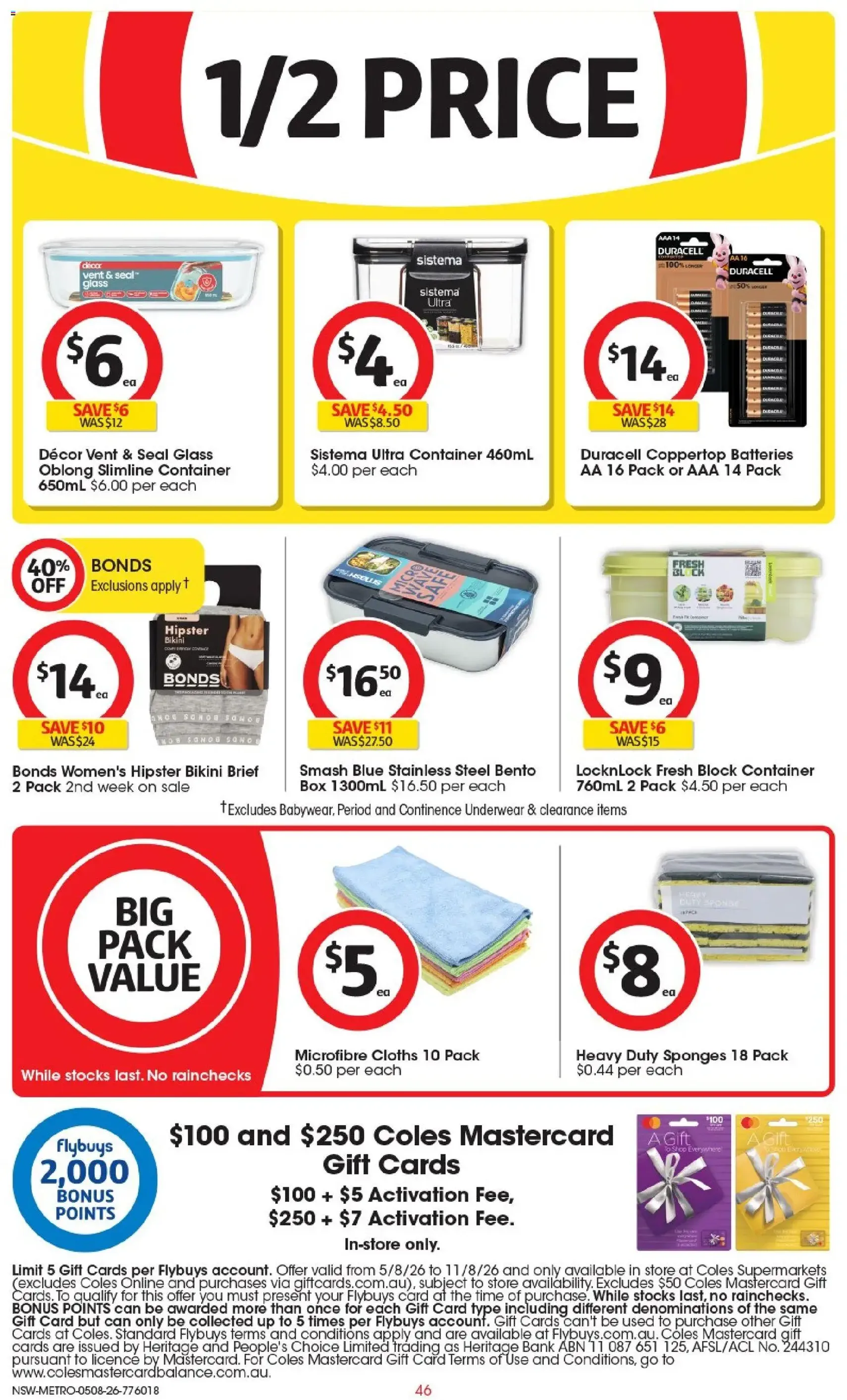 Coles catalogue - valid flyer from 04/08/2026, page 46 of 52