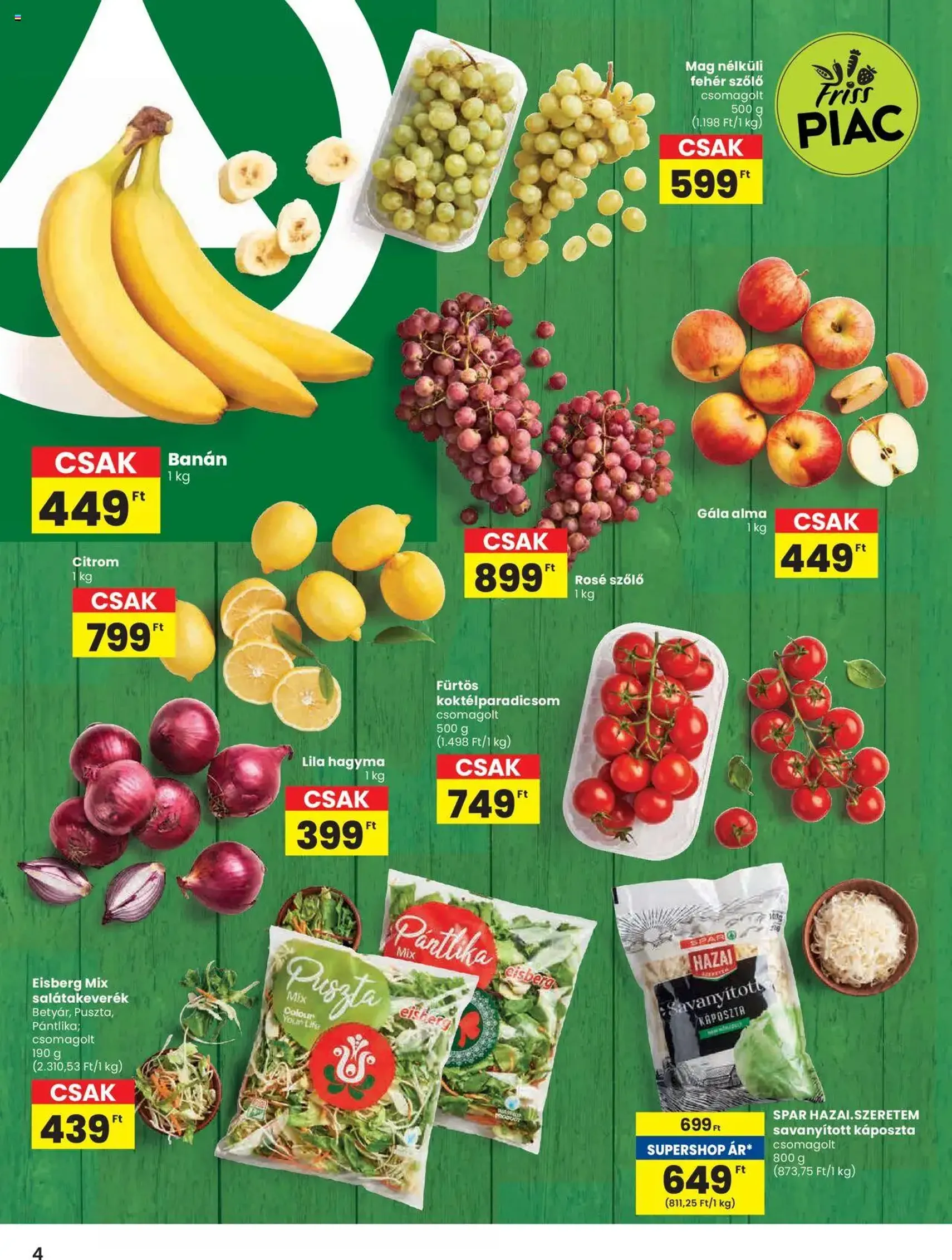 Spar Akciós újság - 2025.10.24. érvényes szórólap 4 oldal 20 oldalból Spar Akciós újság - 2025.10.24. érvényes szórólap 4 oldal 20 oldalból